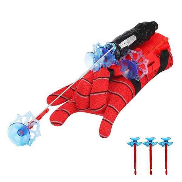 Kind Ja Blaster »Spider-Man-Werfer, mit 3 Spinnennetz Darts, Spielzeug für draußen«