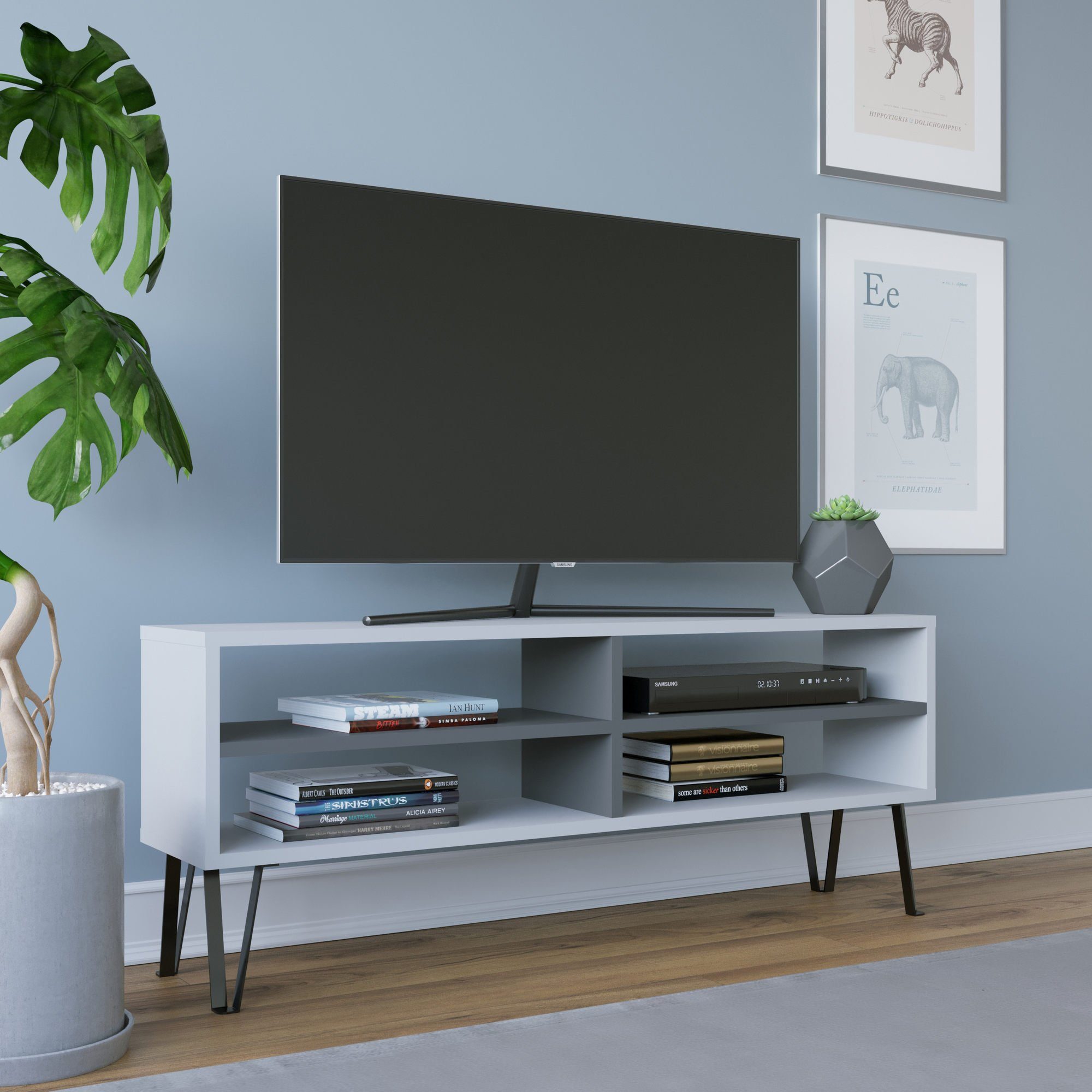 Skye Decor TV-Schrank Schränke, 46,6x120x25 cm, 100% Melaminbeschichtete Partikelplatte | TV-Schränke