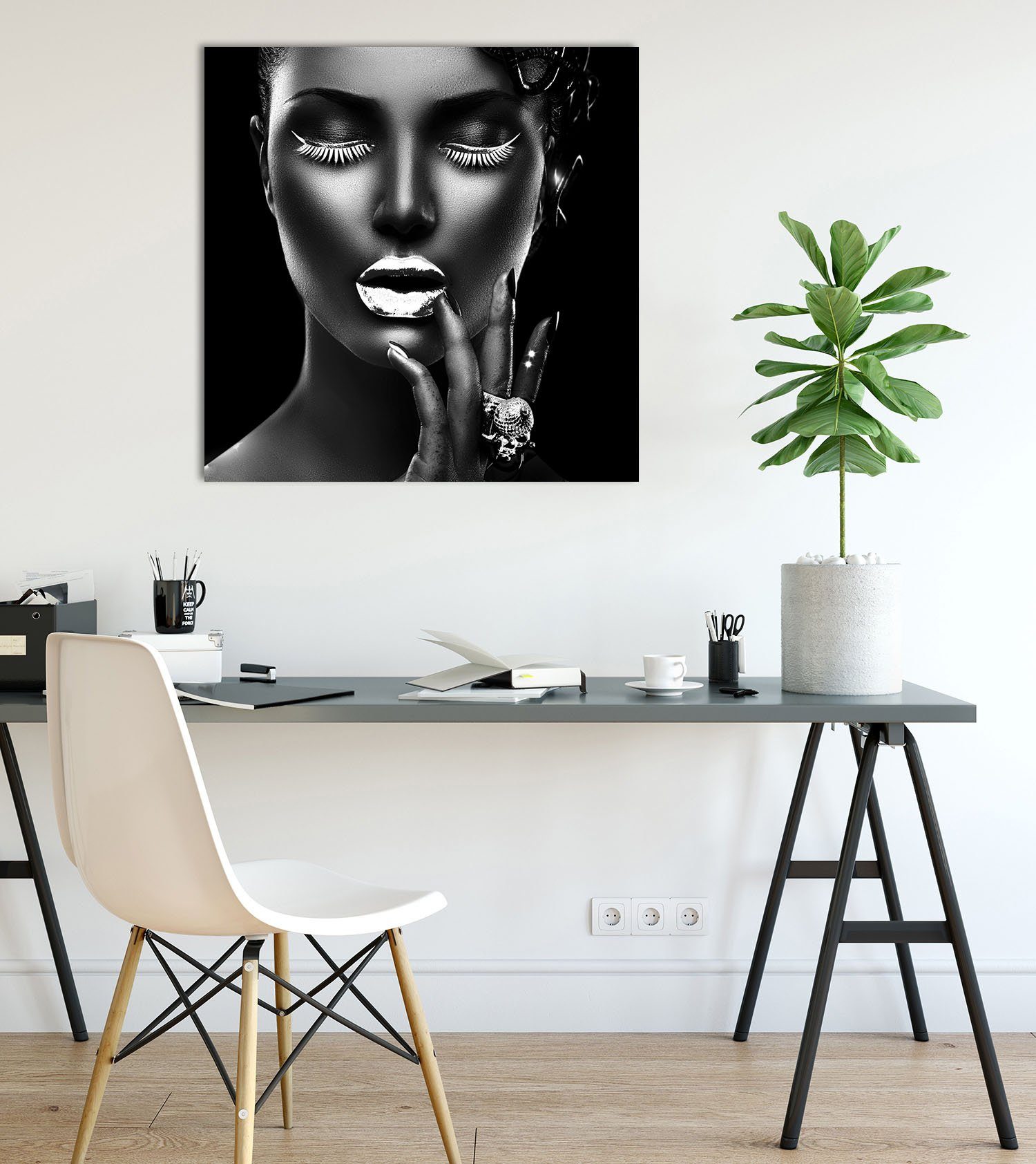 OTTO home Acrylglasbild Gesicht, von Hand günstig online kaufen