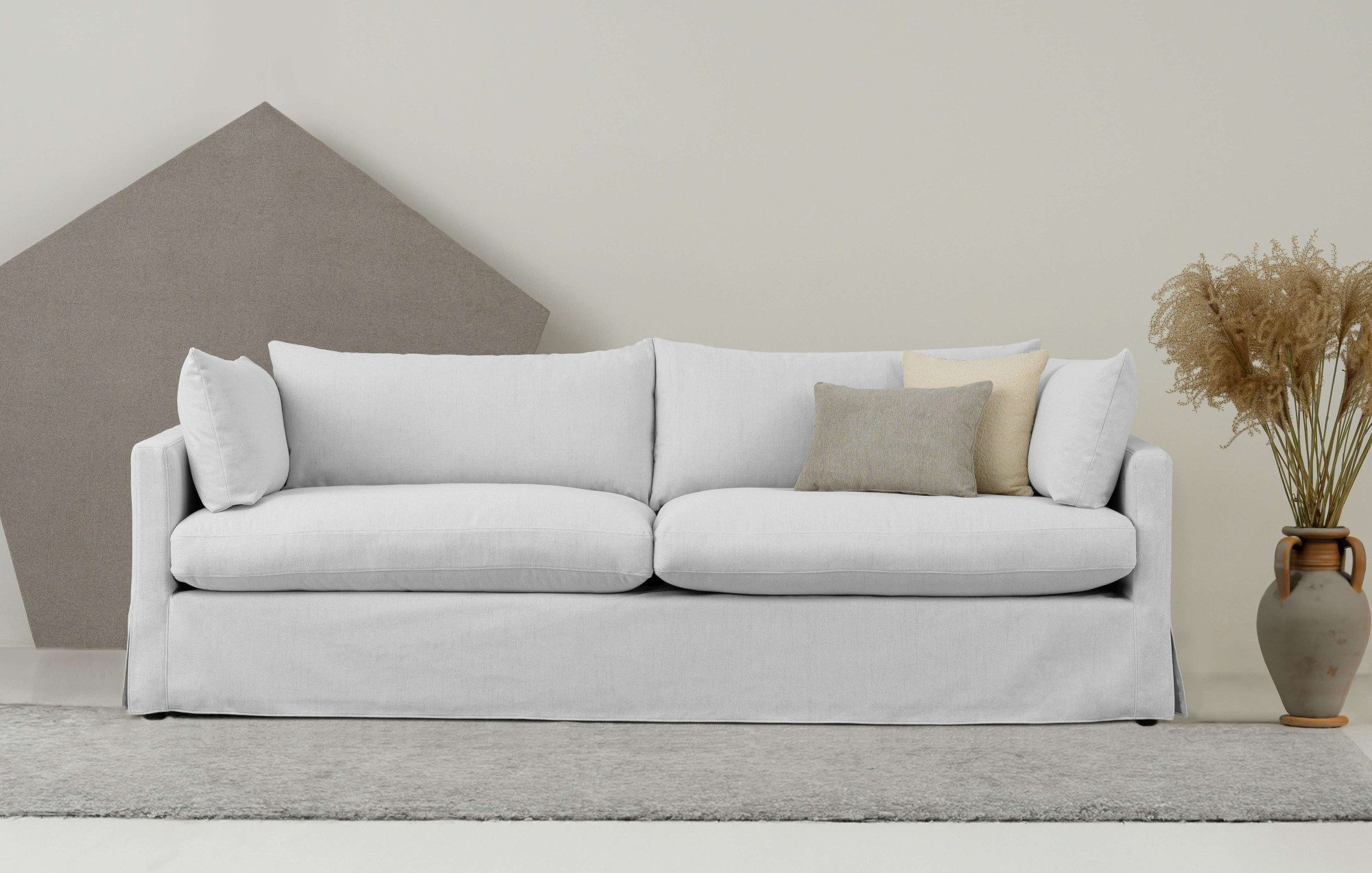 OTTO home 3-Sitzer "Joucas, Hussensofa, Breite 244 cm" extra tiefe Sitzfläc günstig online kaufen