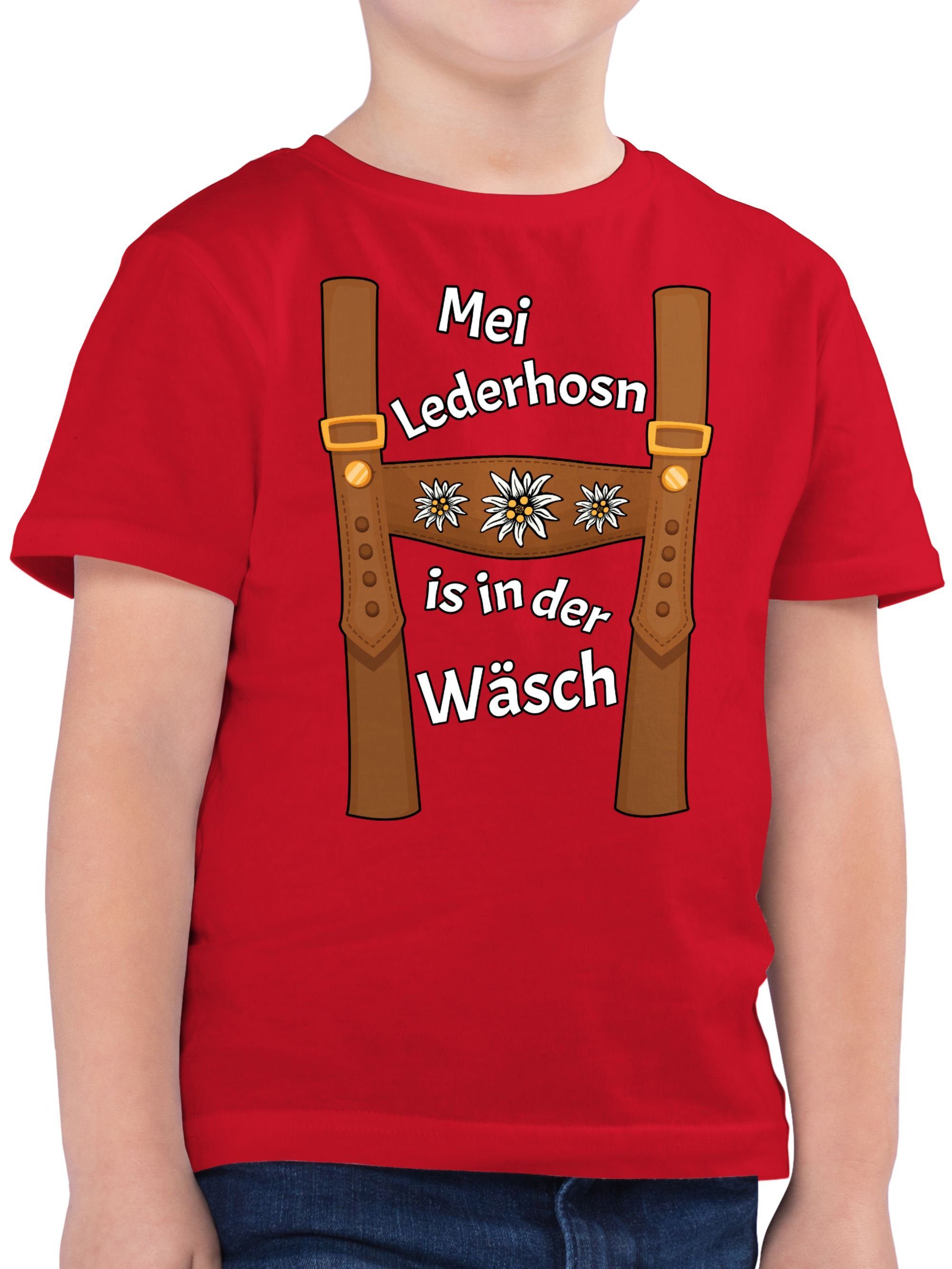T-Shirt Meine Lederhose ist in der Wäsche - Mei Lederhosn is in da Wäsch
