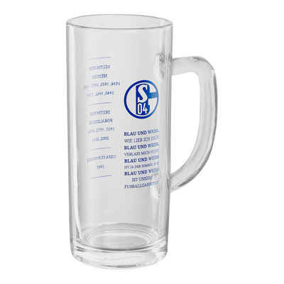 FC Schalke 04 Bierkrug Bierkrug Bau & Weiß, Glas