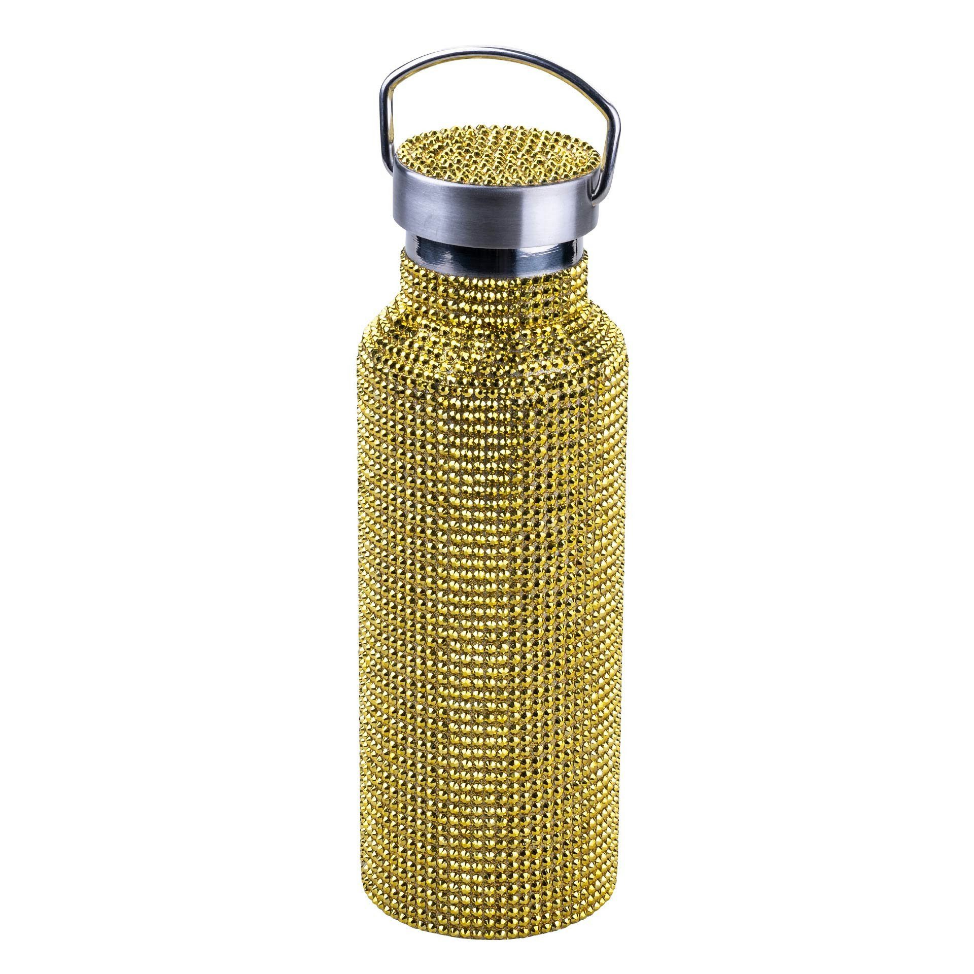 Paris Hilton Trinkflasche Diamant, Edelstahl-Flasche, Luxus-Wasserflasche