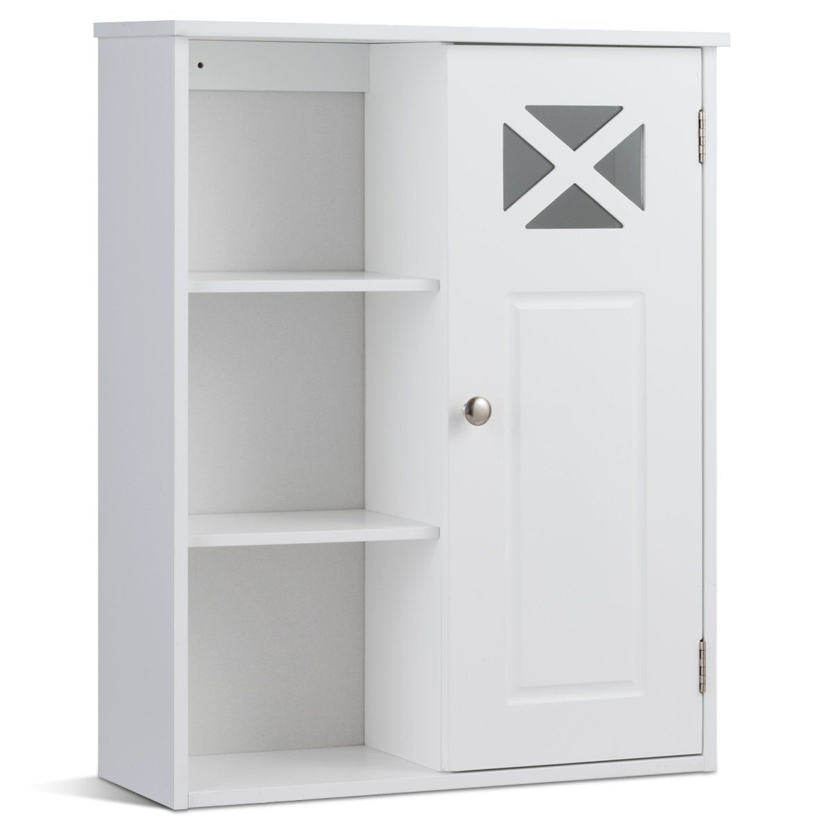 costway hängeschrank »badezimmerschrank 1 türig 48x61x17,5cm« online kaufen  | otto