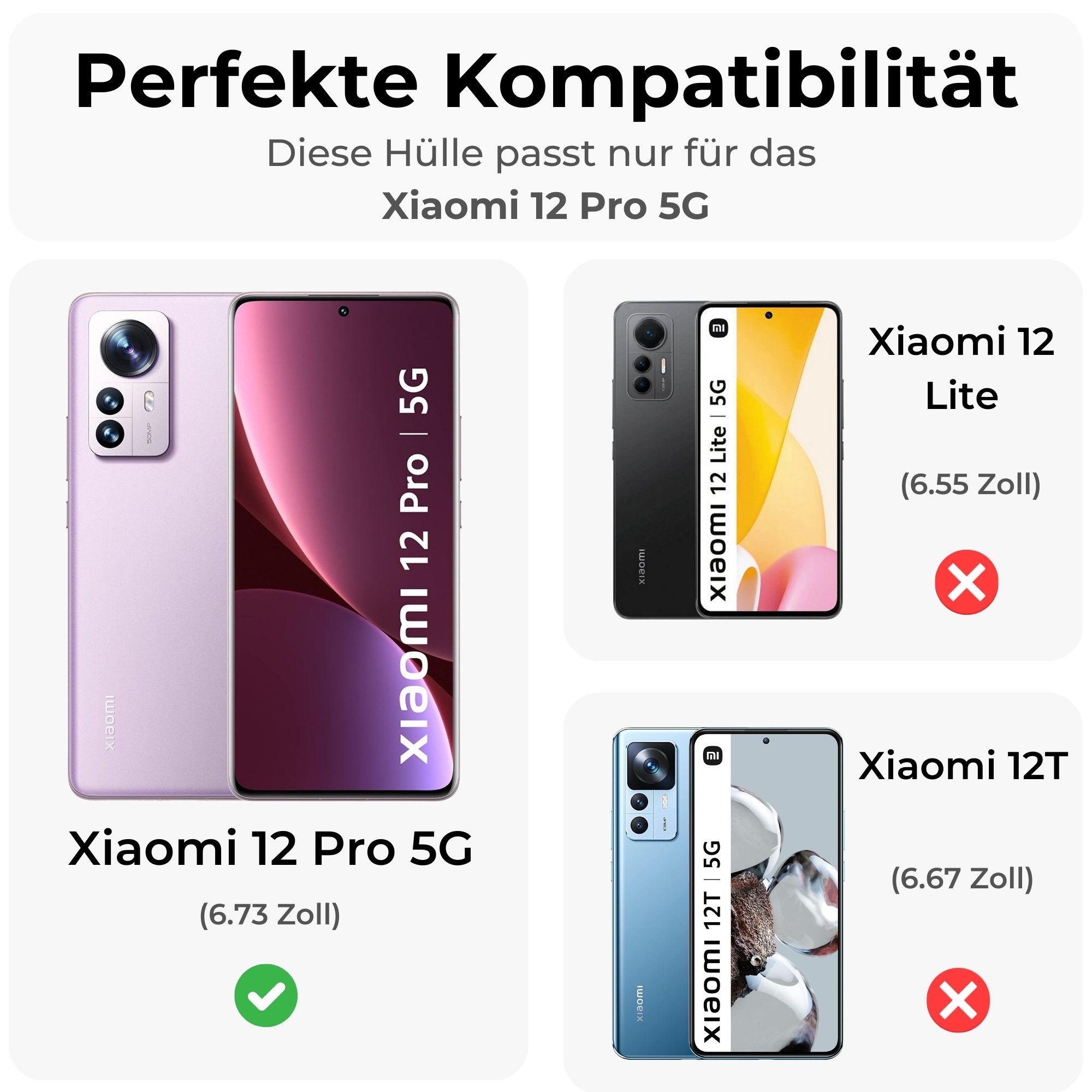 betterfon Handyhülle Carbon Hülle für Xiaomi 12 / 12X / 12 Pro 5G Backcover TPU Silikon, Carbon-Look – stoßfestes Case mit Air-Cushion & Metall-Optik