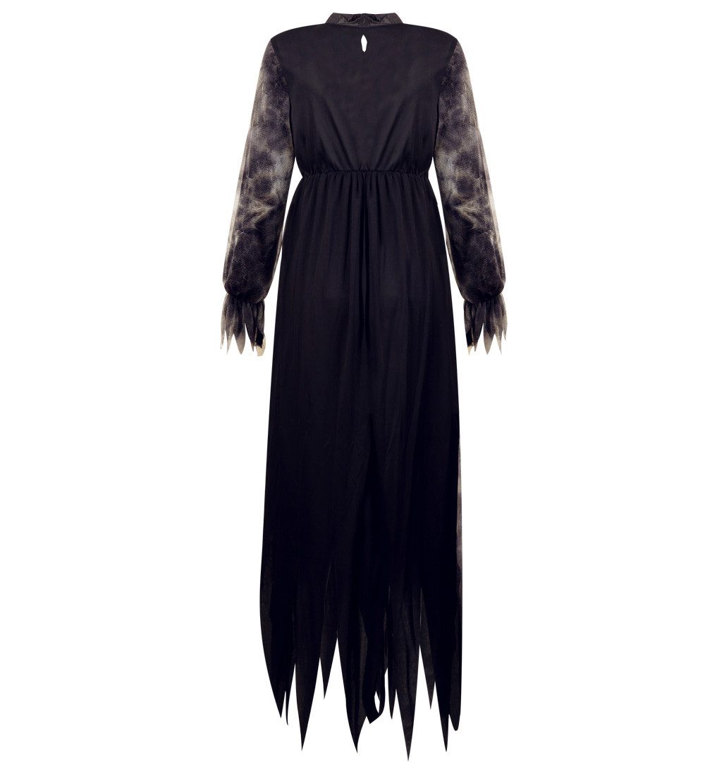 Fries Vampir-Kostüm Blutige Marry Horror Vampirin Kostüm Kleid Halloween Karneval Fasching