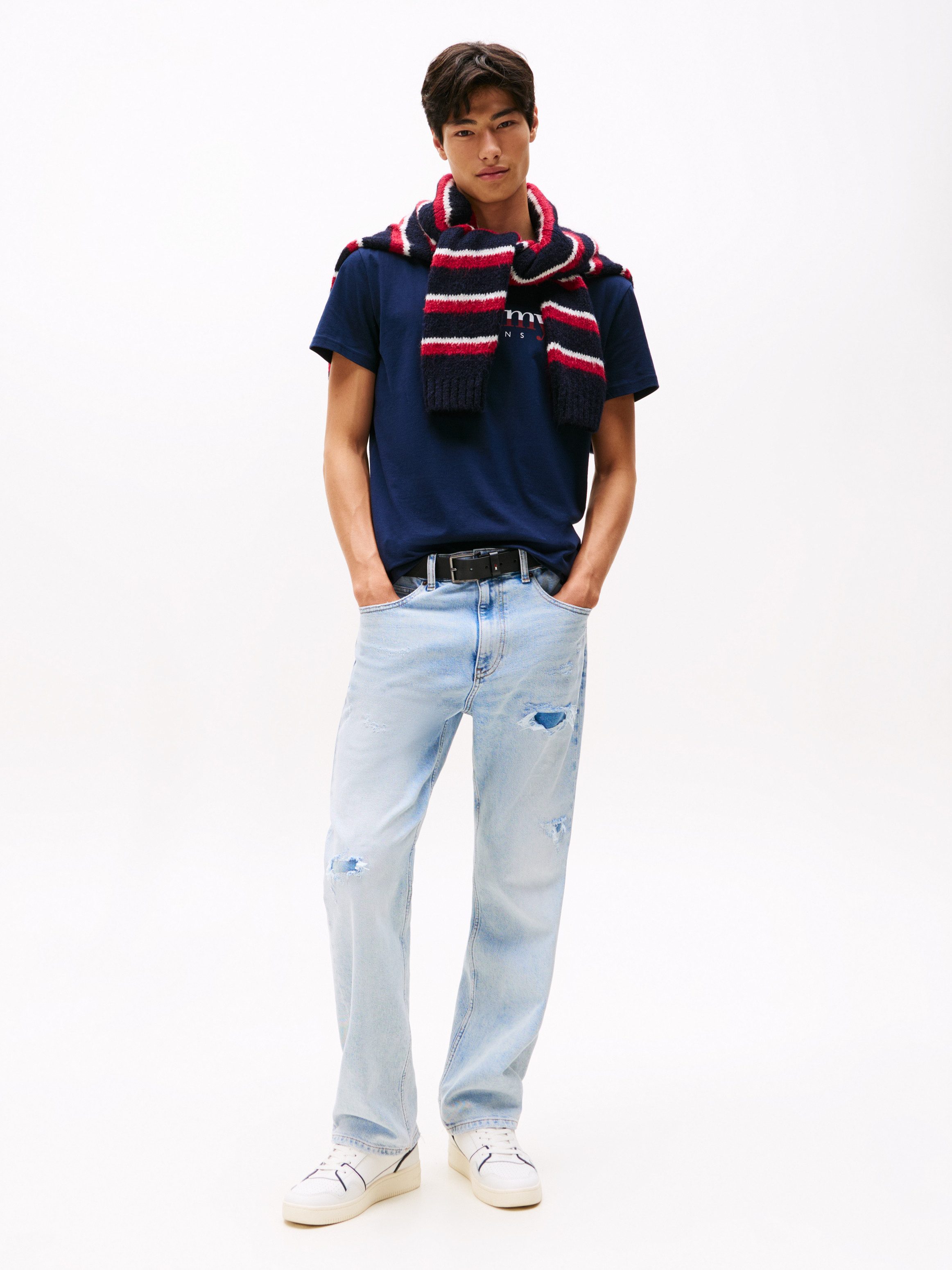 Tommy Jeans T-Shirt aus Jersey mit Logo