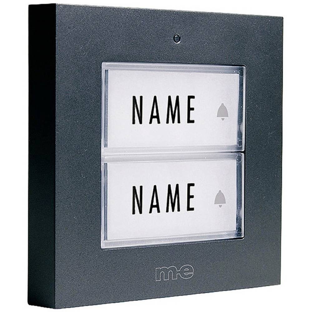 m-e Smart Home Türklingel Funk-Klingeltaster 2-Familienhaus 41273 (mit Namensschild)