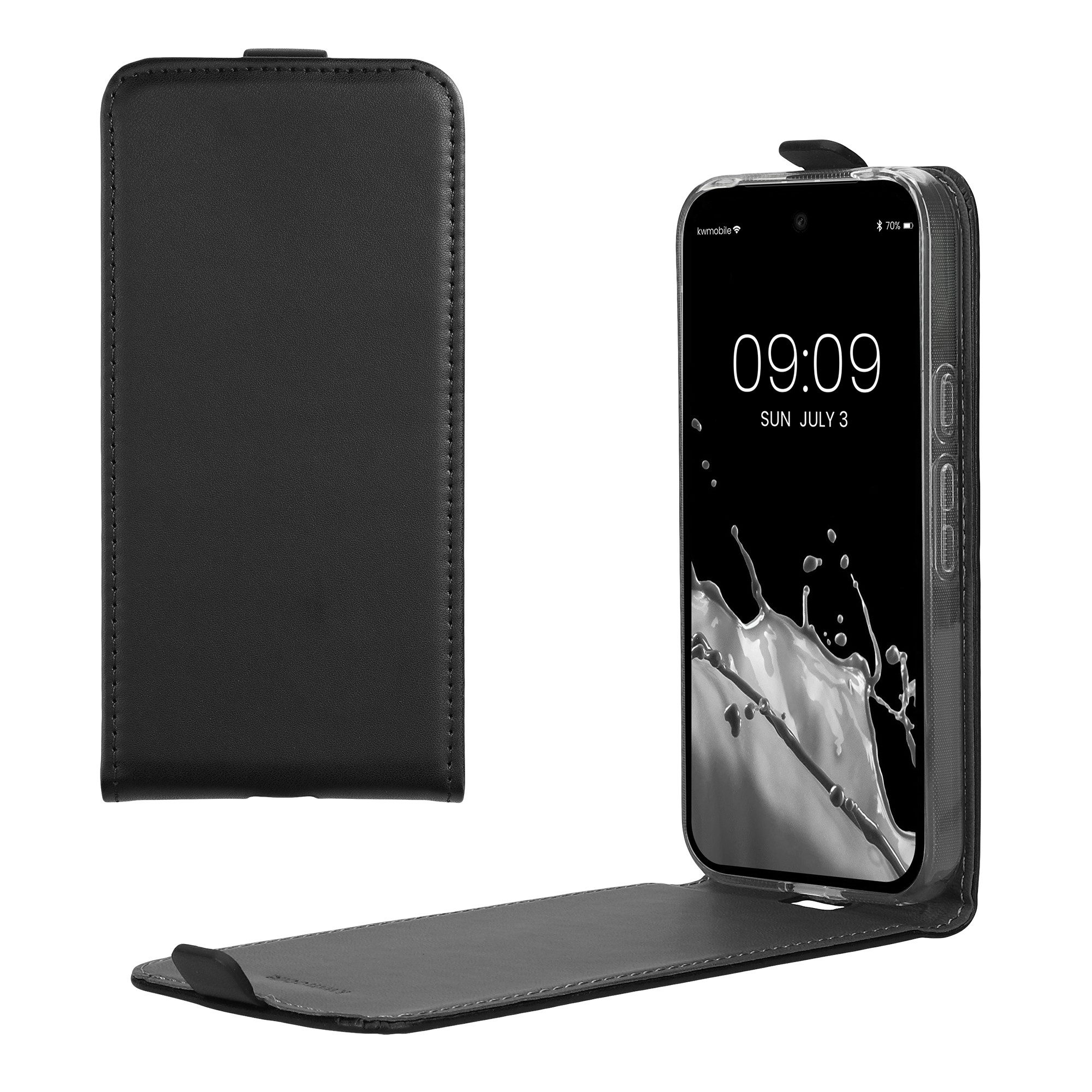 kwmobile Smartphone-Hülle Flip Schutzhülle, Handy Cover Case Schutzhülle