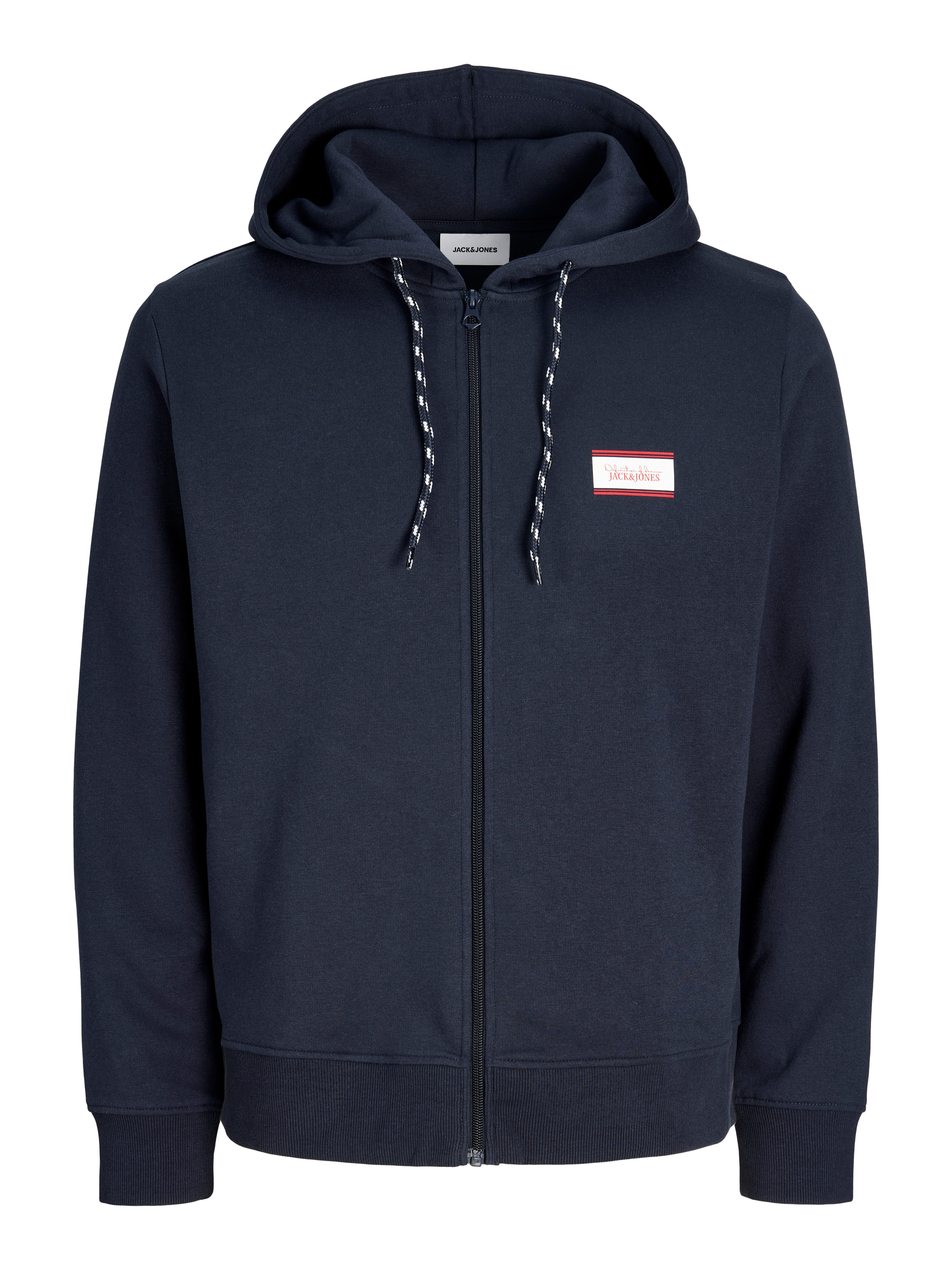 Jack & Jones Kapuzensweatjacke JJBUSTER SWEAT ZIP HOOD BTS Baumwollmischung, regular Fit