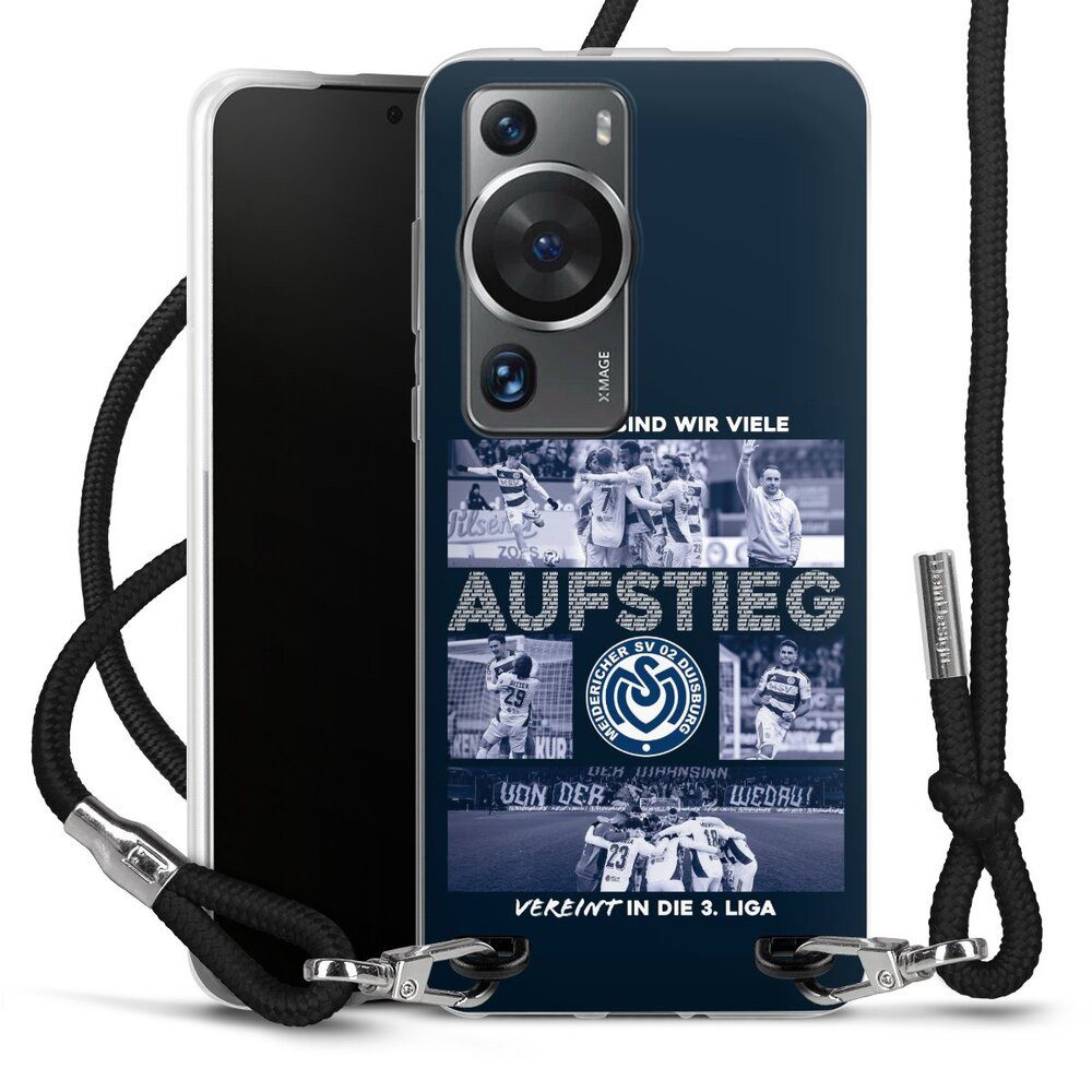 DeinDesign Handyhülle MSV Duisburg Aufstieg Offizielles Lizenzprodukt, Huawei P60 Pro Handykette Hülle mit Band Case zum Umhängen