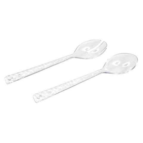 Neuetischkultur Salatbesteck Salatbesteck transparent Kunststoff (Set, 2-tlg., Salatbesteck 2-teilig)