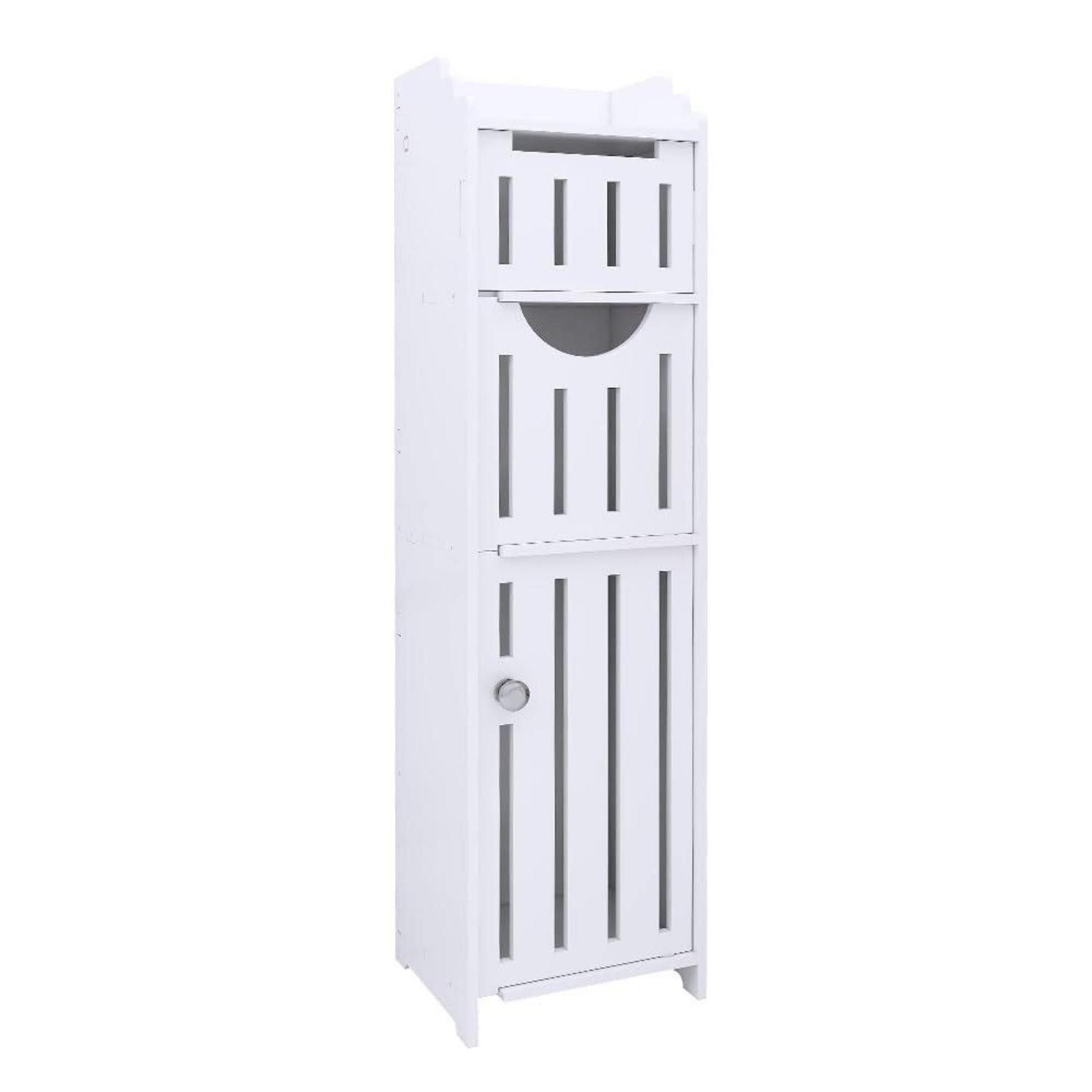 LuxusKollektion Waschbeckenschrank Badezimmerschrank Weiß 30x30x82cm (1-St)