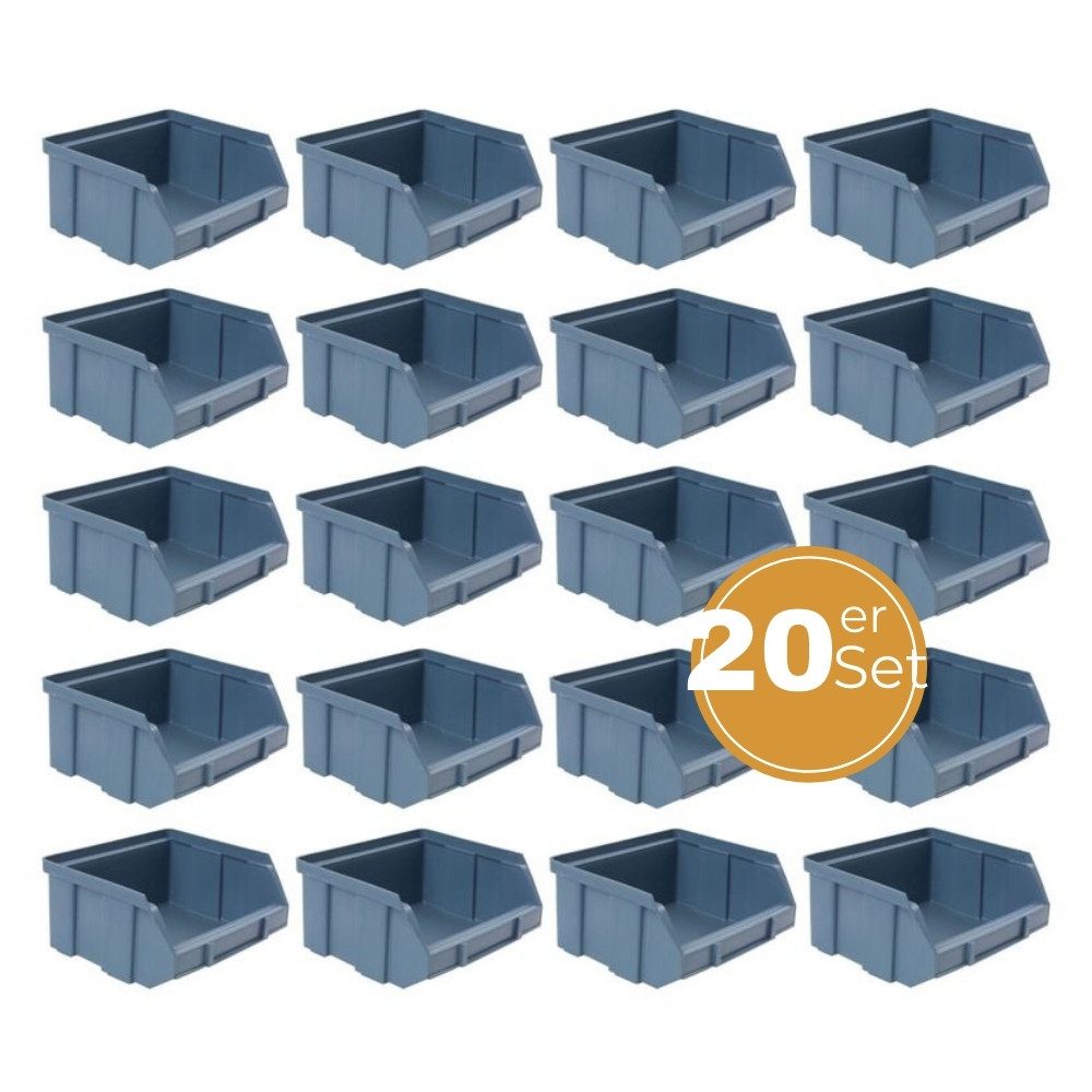 Stapelbox Stapelboxen Set Wandhalterung Lager Box Sortiment Kasten Werkstatt