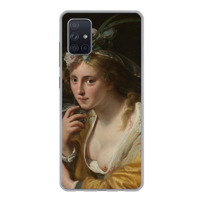 MuchoWow Handyhülle Eine Hirtin - Gemälde von Paulus Moreelse Phone Case Handyhülle Samsung Galaxy A71 Silikon Schutzhülle