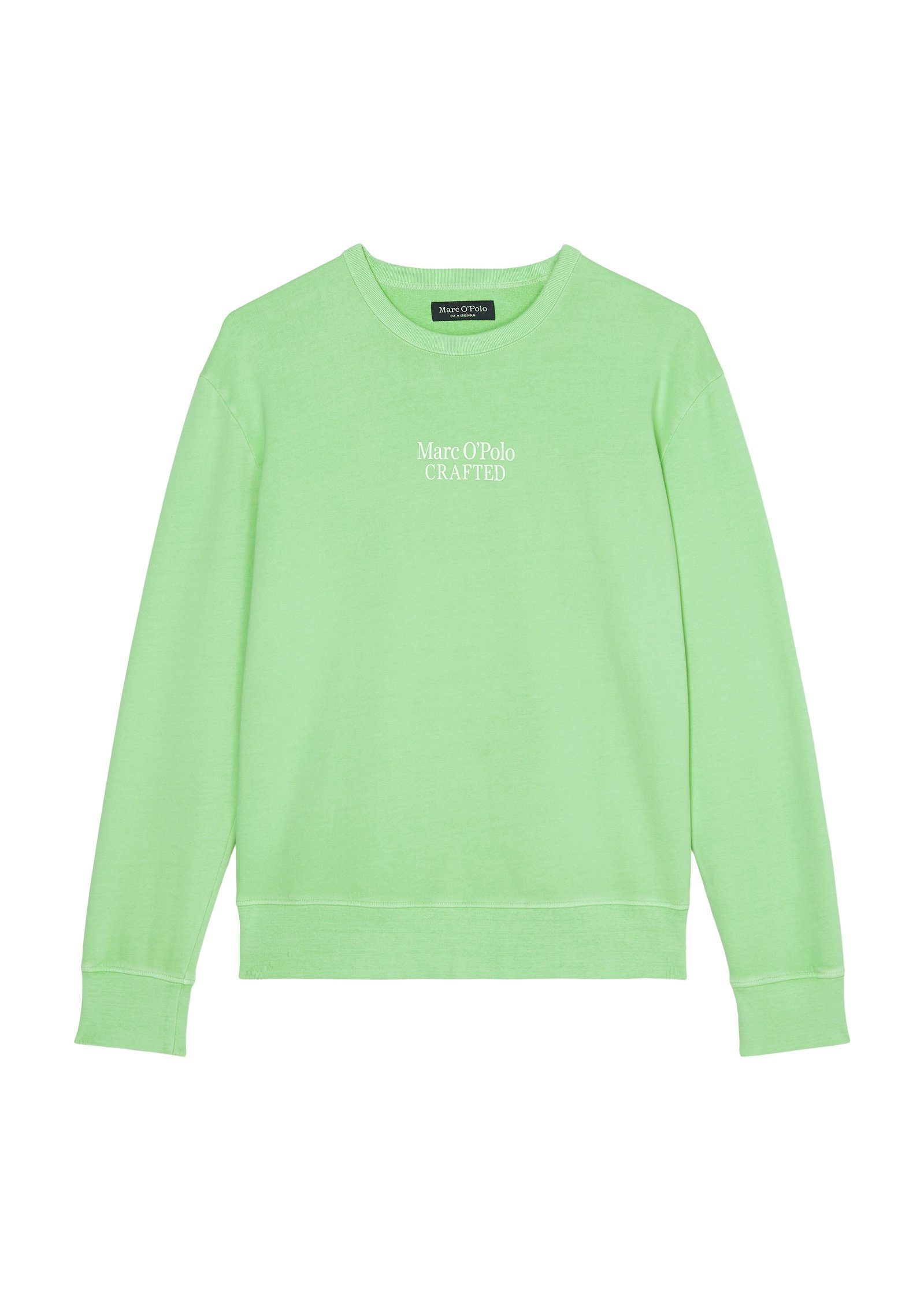 O'Polo grün Sweatshirt Terry-Sweat-Qualität softer Marc in