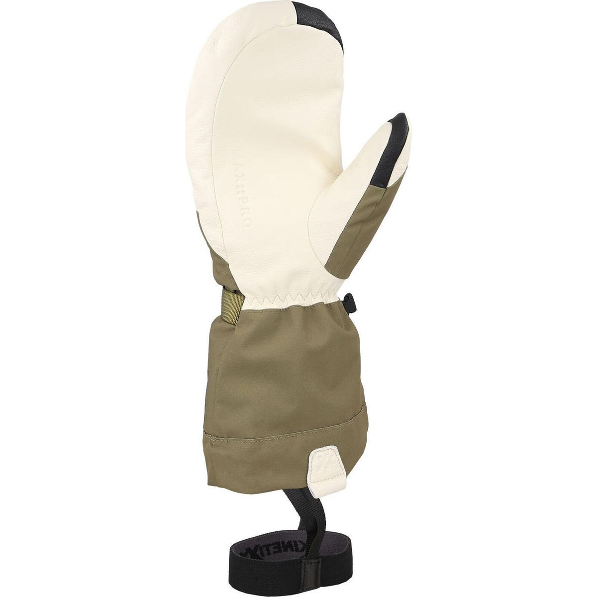 Kinetixx Skihandschuhe Akima Mitten GTX White/Olive Hochwertiger Damen-Skihandschuh mit GORE-TEX® Membran, PrimaLoft®