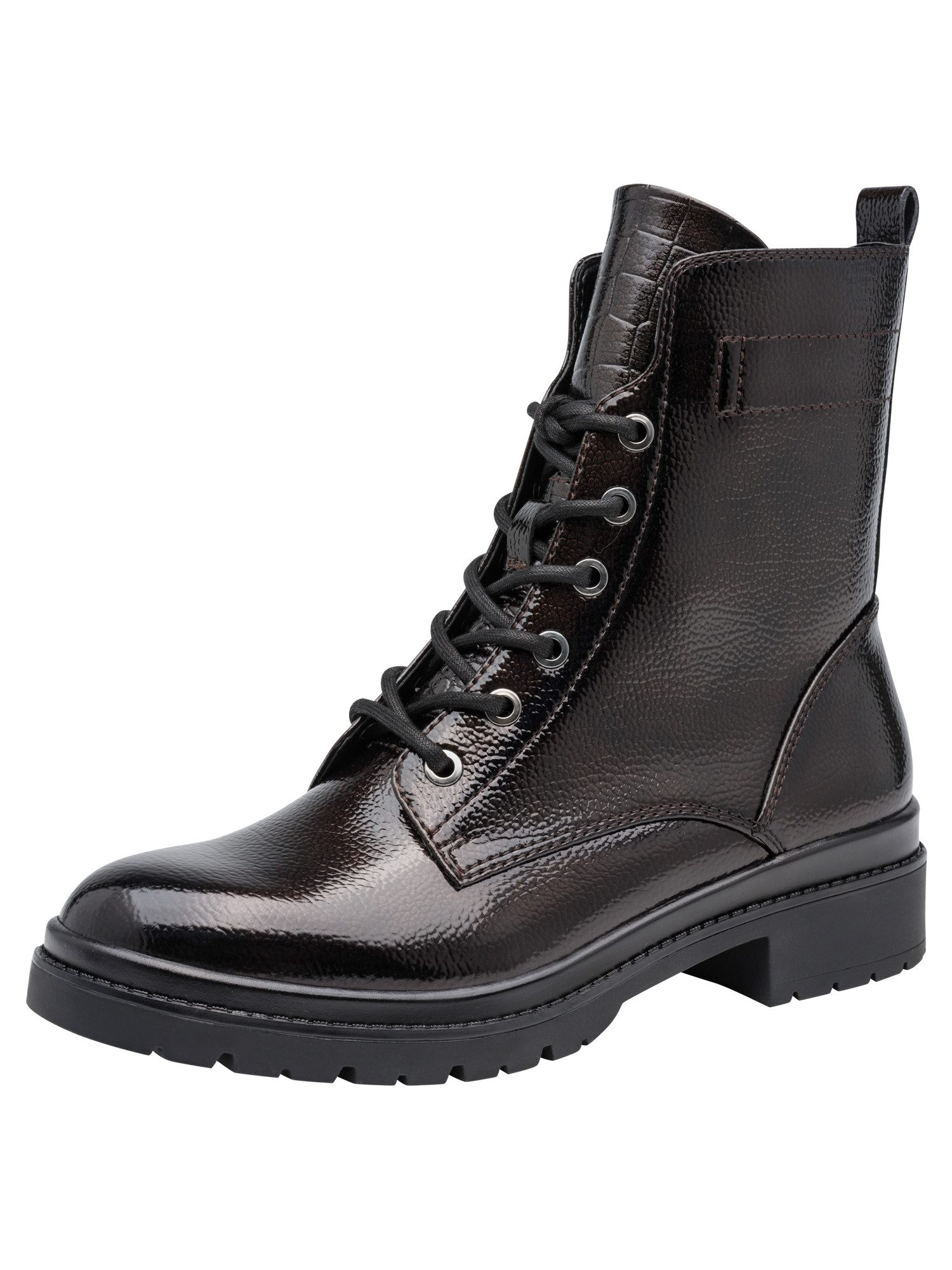 Tamaris Removable Sock, rem.sock/TOUCHI mit Absatz Schnürstiefelette Removable Sock