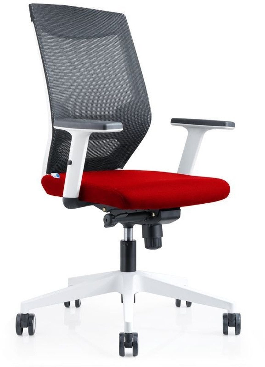 rocada Drehstuhl Bürodrehstuhl mit Armlehnen rot