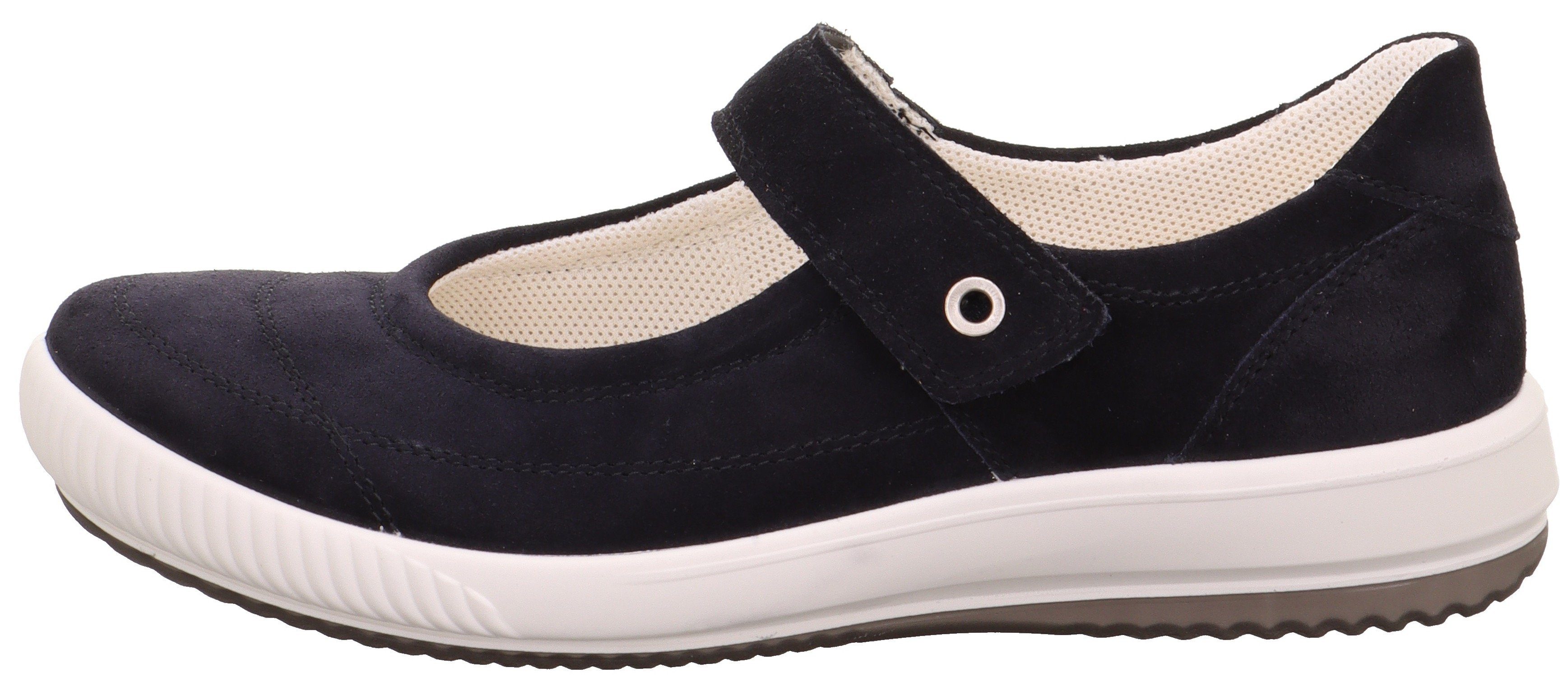 Legero TANARO 5.0 Riemchenballerina, Slipper, Ballerina, Schlupfschuh mit Wechselfußbett und Klettriegel