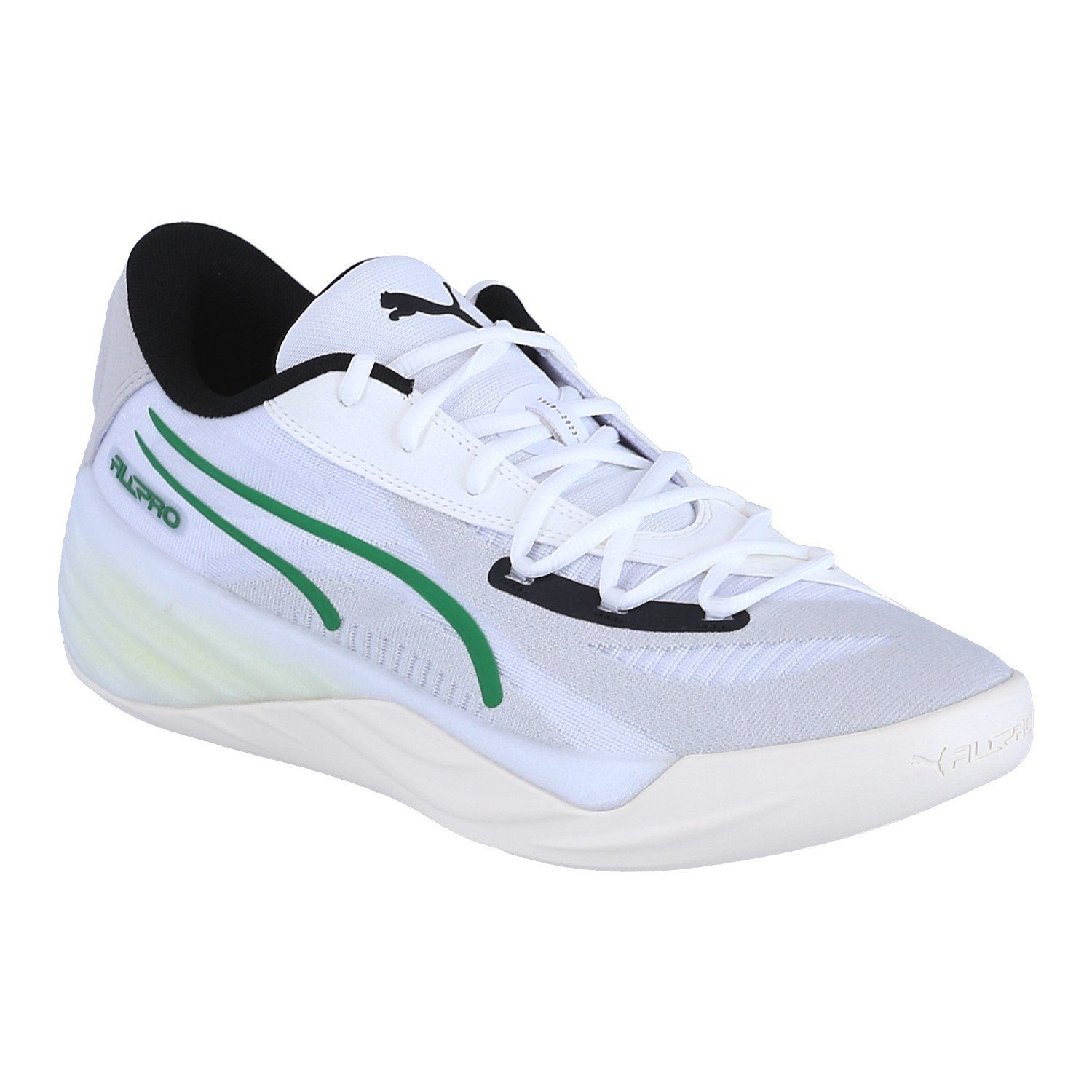 PUMA Hallen-Indoorschuhe All-Pro Nitro weiss/grau Herren Badmintonschuh