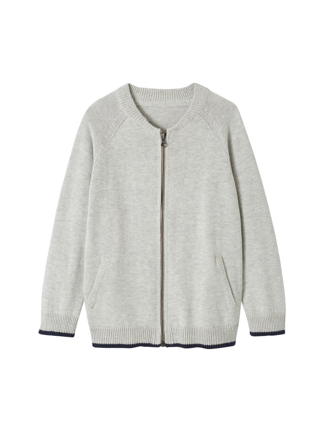 Strickjacke Jungen Strickjacke im College-Look
