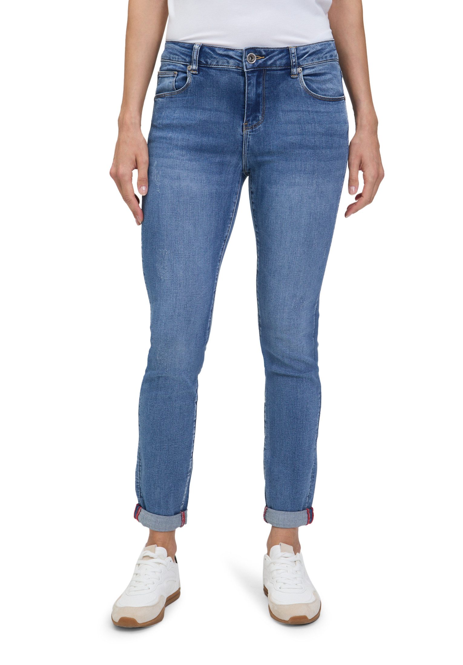 Slim-fit-Jeans Betty Barclay Damen Basic-Jeans mit Waschung