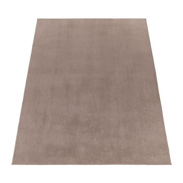 Teppich Esszimmer Kurzflor Waschbar Uni Design Teppich, Paco Home, Rund, Höhe: 14 mm