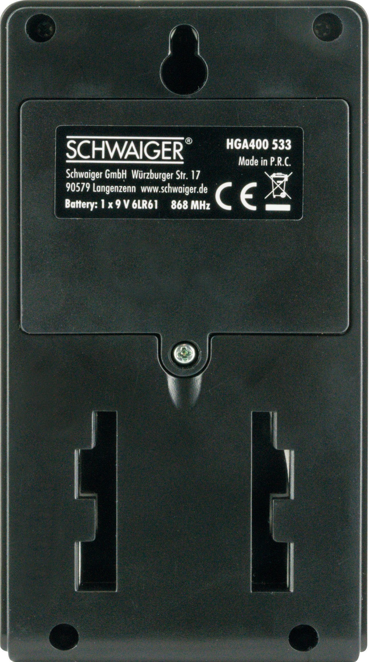 Schwaiger HGA400 533 Smart-Home-Zubehör, Erfassungswinkel 110°