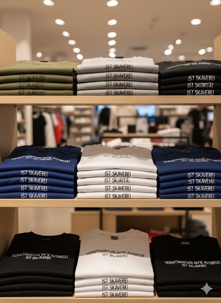 Blondie & Brownie T-Shirt Verantwortung ohne Autorität ist Sklaverei Dune Spruch