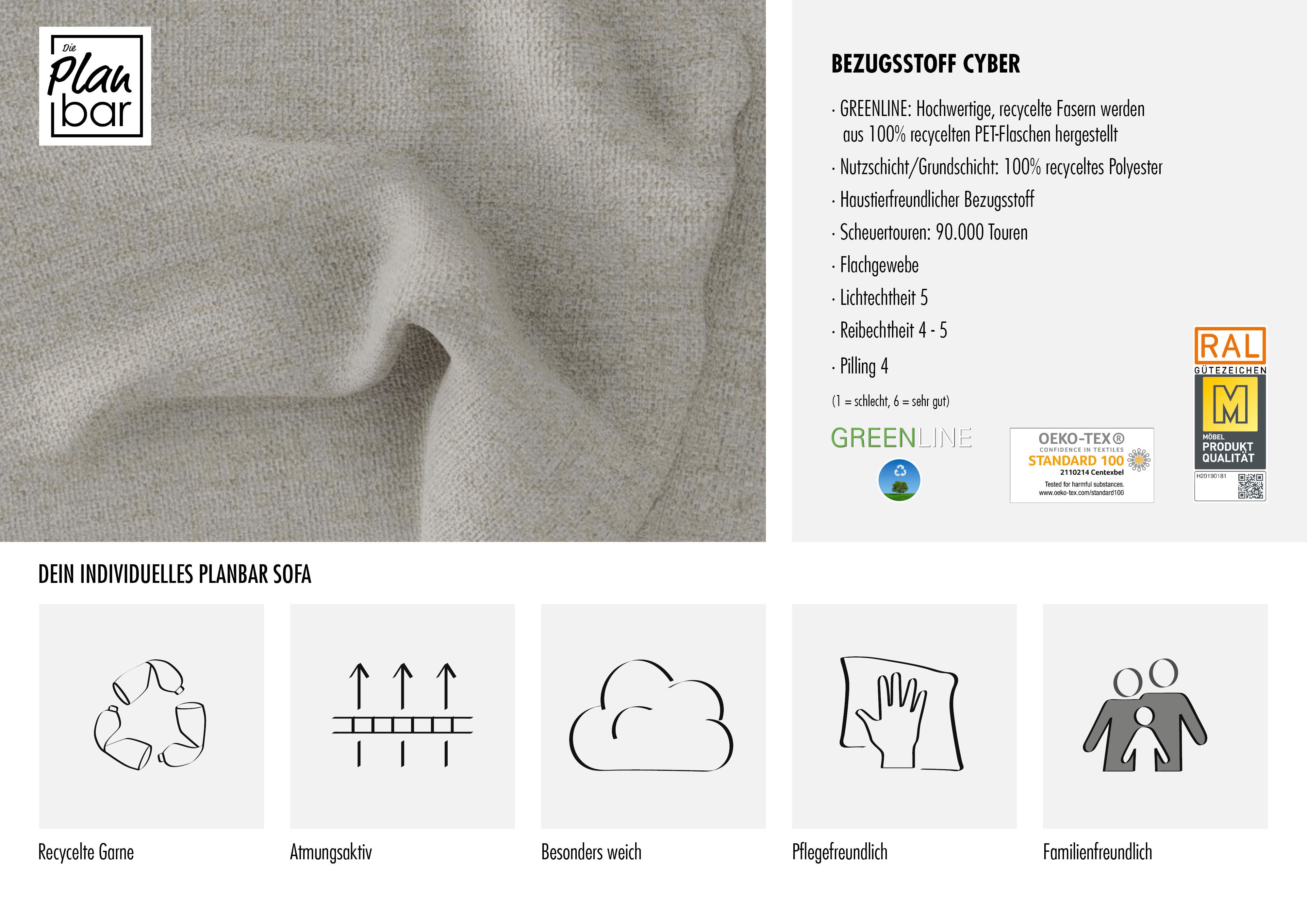 Die PlanBar Hocker MP-IN23002 (1 St), hochwertige Kaltschaumpolsterung, stylische Metallfüße