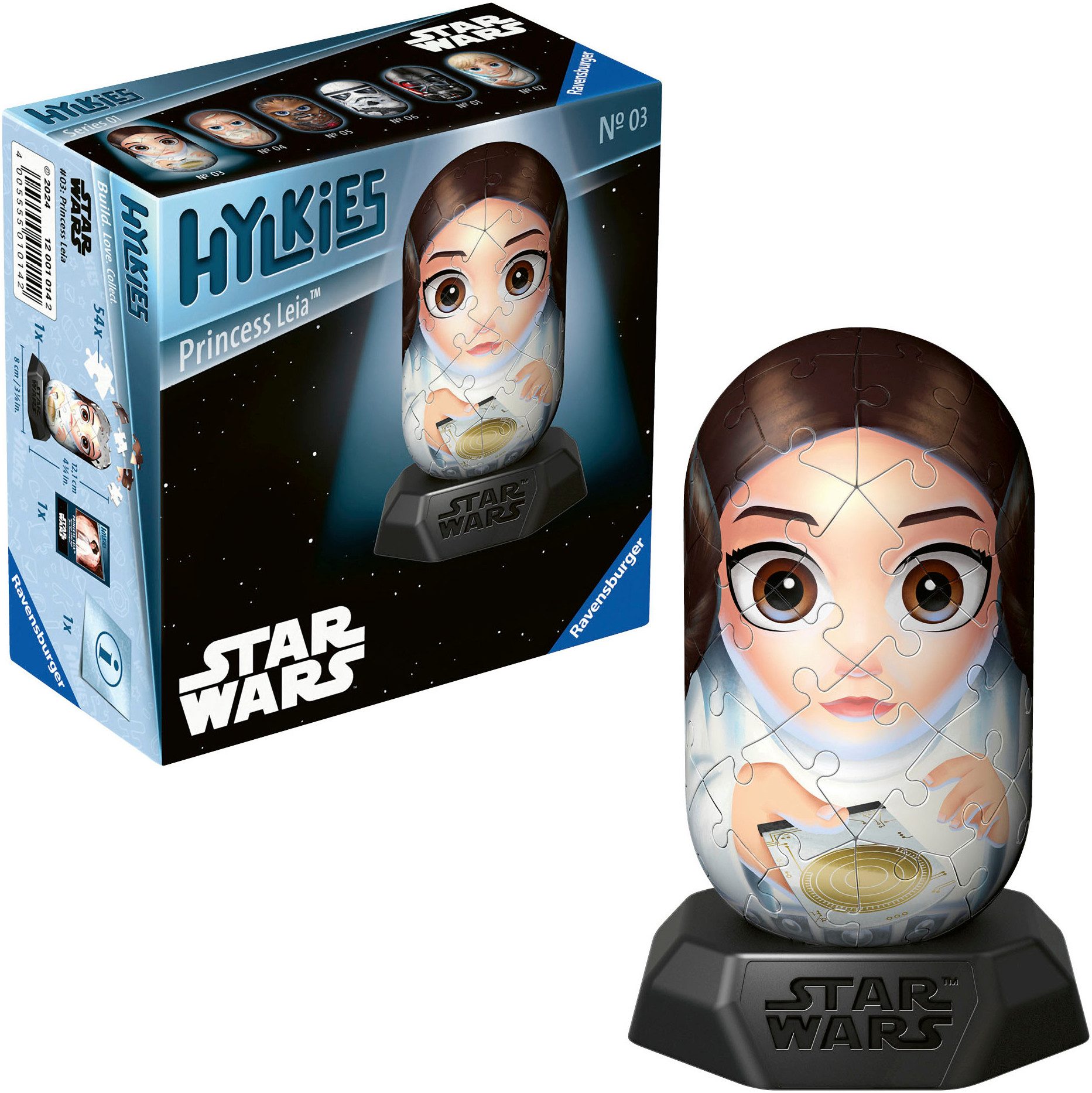 Ravensburger 3D-Puzzle Star Wars Hylkies Sammelfigur #03 Princess Leia, 54 günstig online kaufen