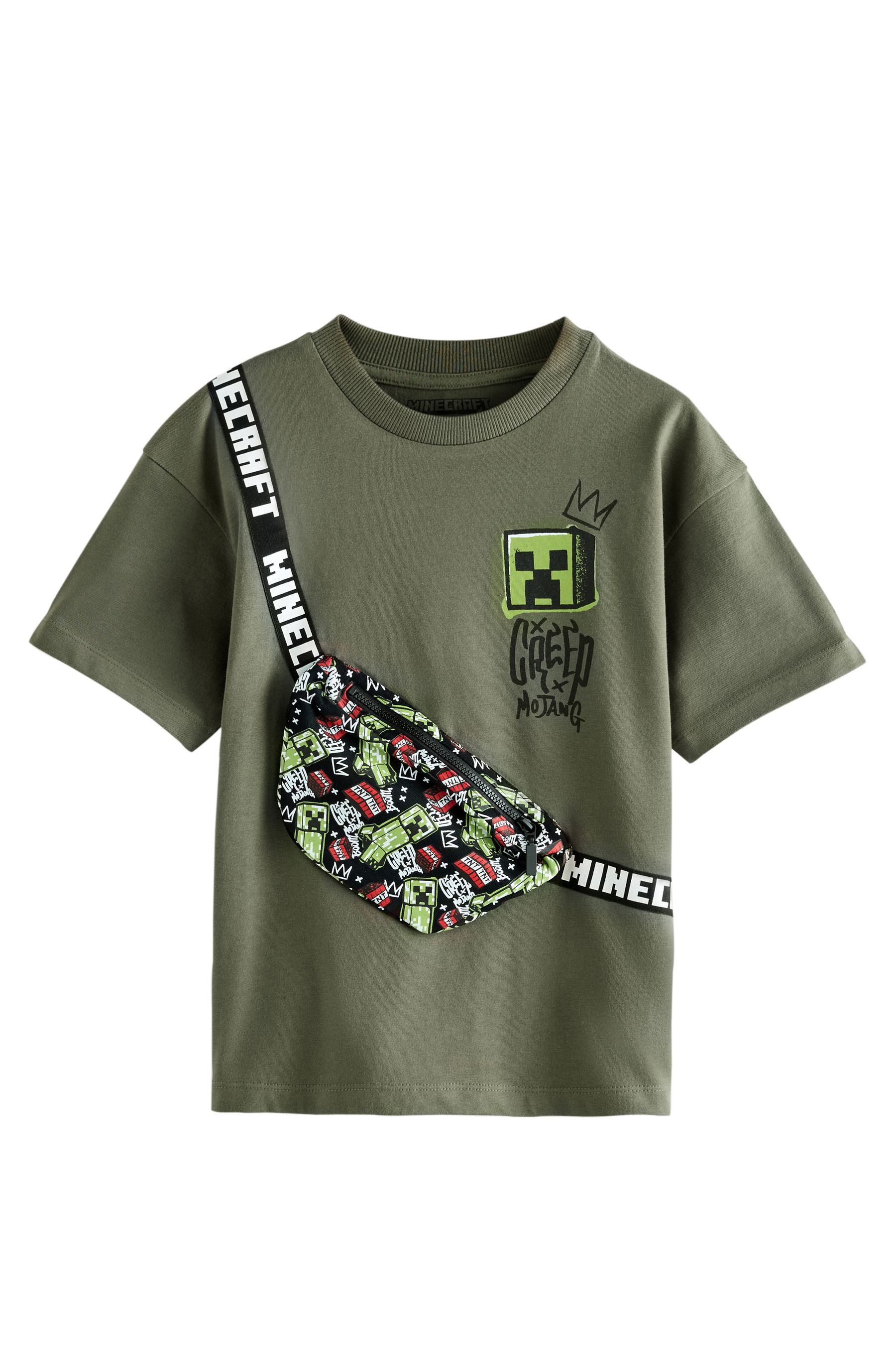 Next T-Shirt Lizenziertes T-Shirt Minecraft Tasche günstig online kaufen