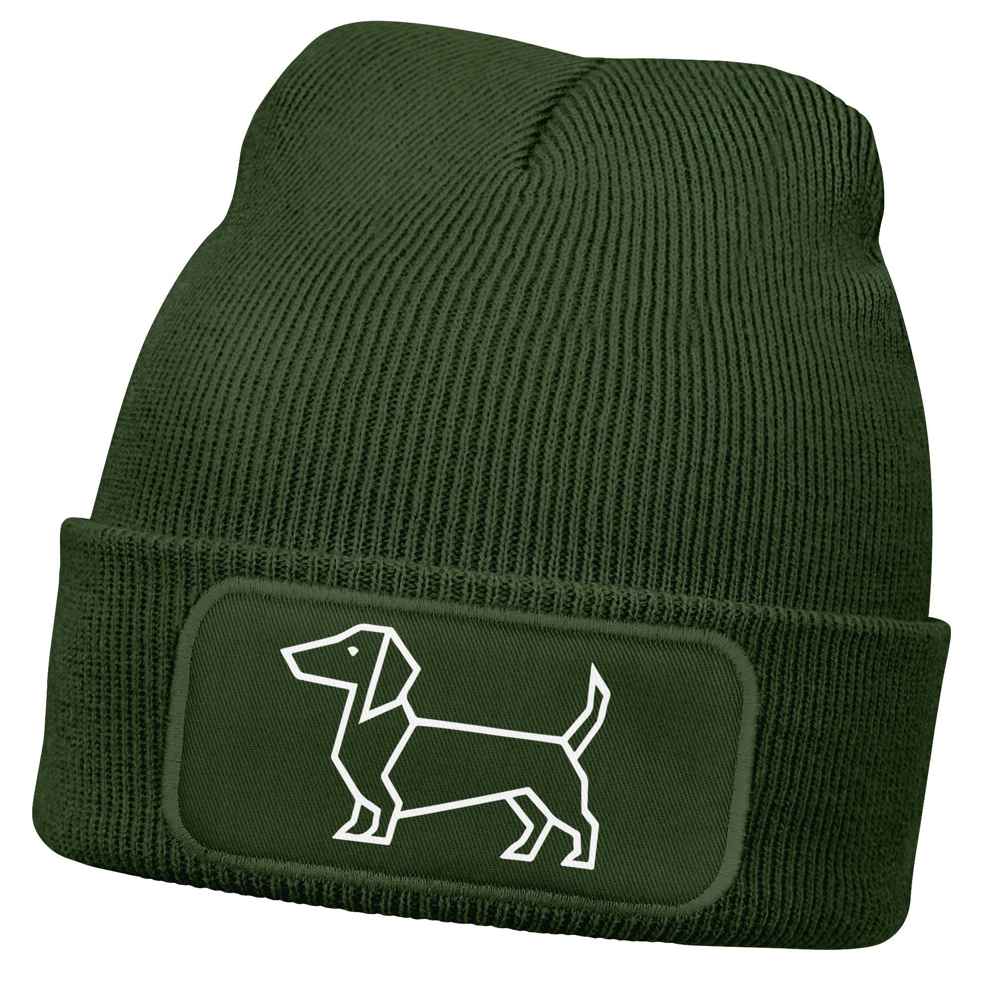 Unisex Wintermütze Tshirtladen Beanie 'Die Mit Dem Hund Geht' - Bestickte Wintermütze Für Hundeliebhaber Wintermütze Gassi Gehen