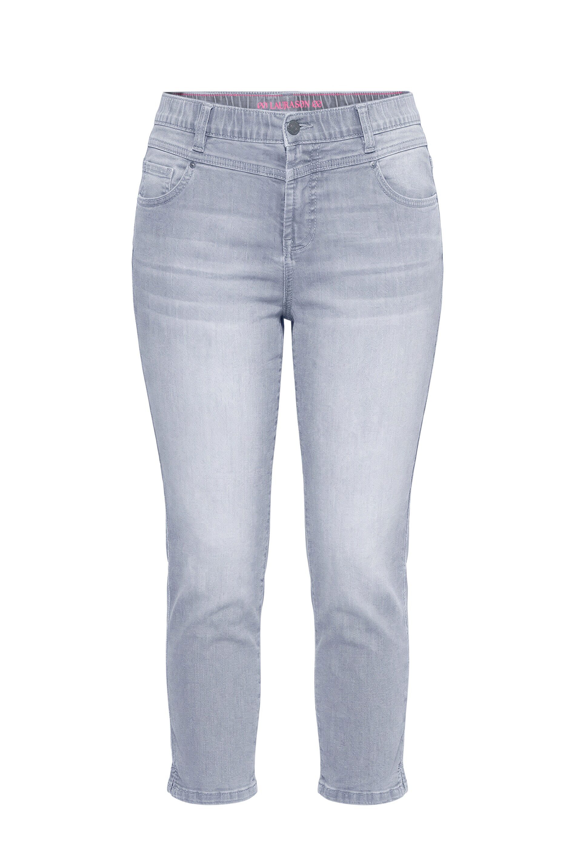 Laurasøn Röhrenjeans High Waist Jeans Slim 3/4 lang günstig online kaufen