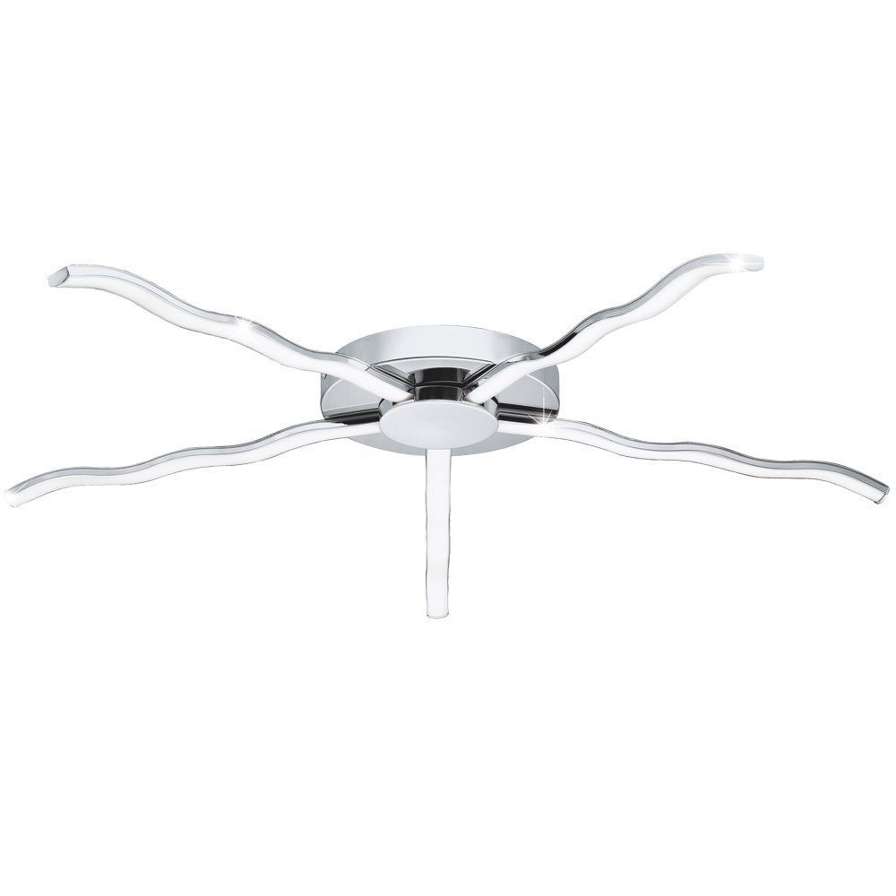 EGLO LED Deckenleuchte, LED-Leuchtmittel fest verbaut, Warmweiß, LED Decken Lampe 30 Watt Wand Leuchte Stern Beleuchtung 78,5 cm Eglo