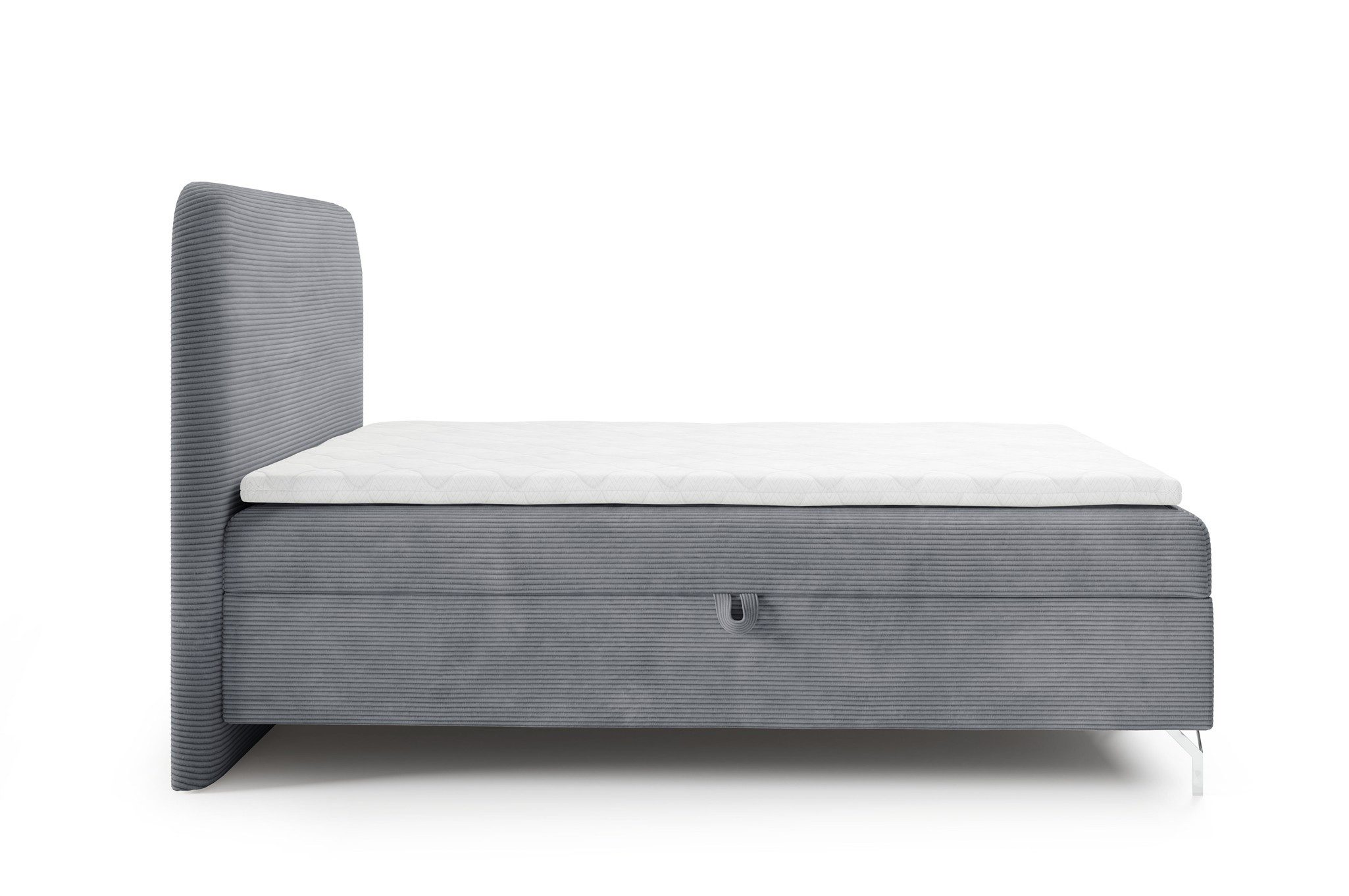 Fun Möbel Boxbett Bett Schlafzimmerbett FUN DANEL Überlänge in Stoff Poso (mit Bettkästen und Topper, mit Bonellfederkernmatratze und Kaltschaum-Topper), Länge von 220 cm