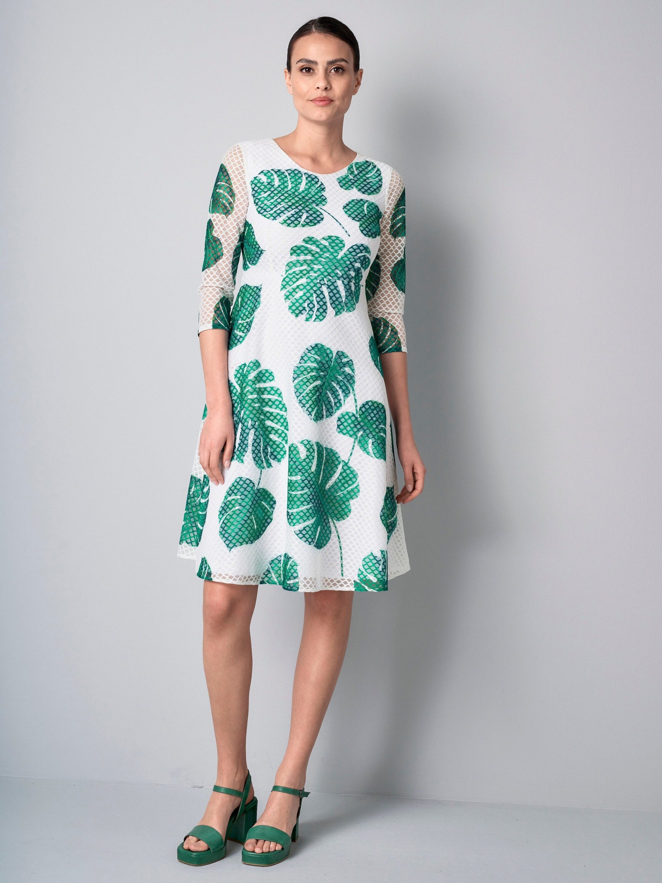 Alba Moda Druckkleid Kleid aus Lochspitze