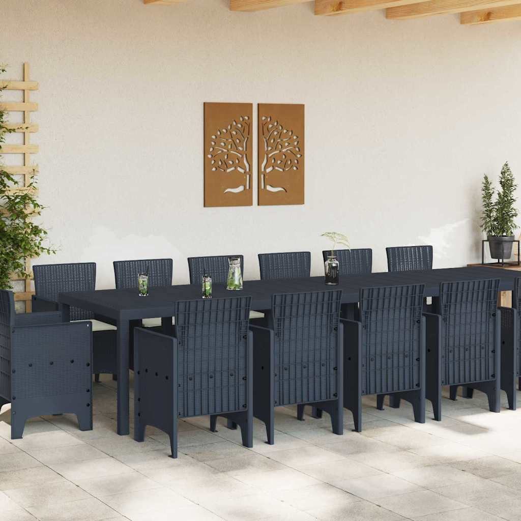vidaXL Gartenlounge-Set Garten Essgruppe 15 pcs günstig online kaufen