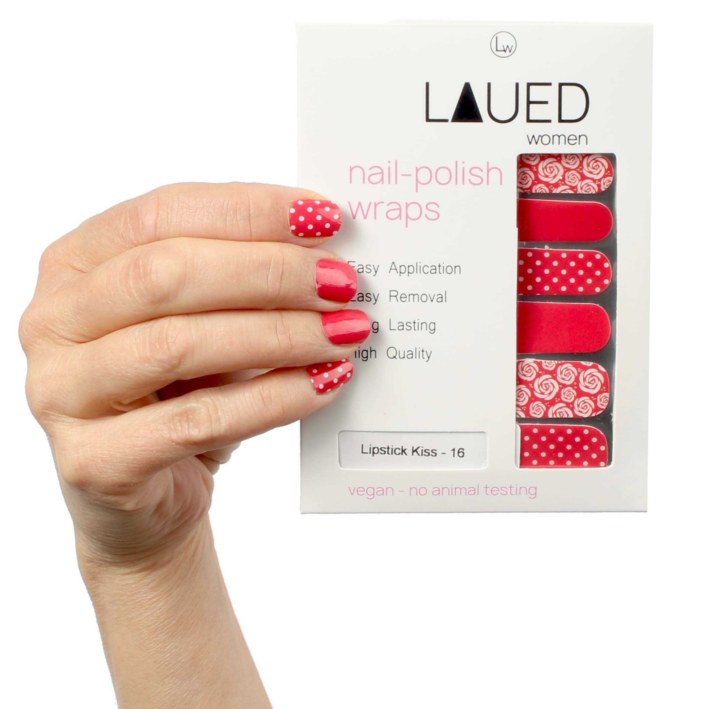 LAUED Nagellack solid red, aus zertifizierter Produktion (SGS / SEDEX) und  Material (FSC)