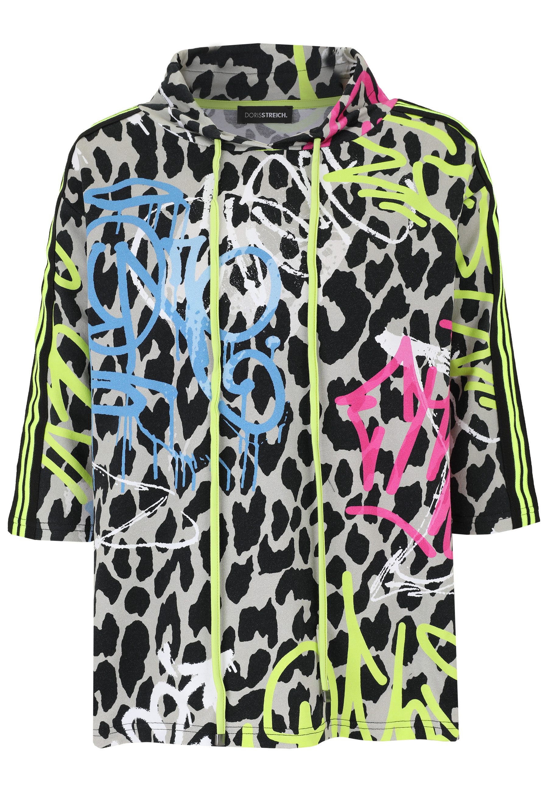 Doris Streich Sweatshirt mit Leo-Print