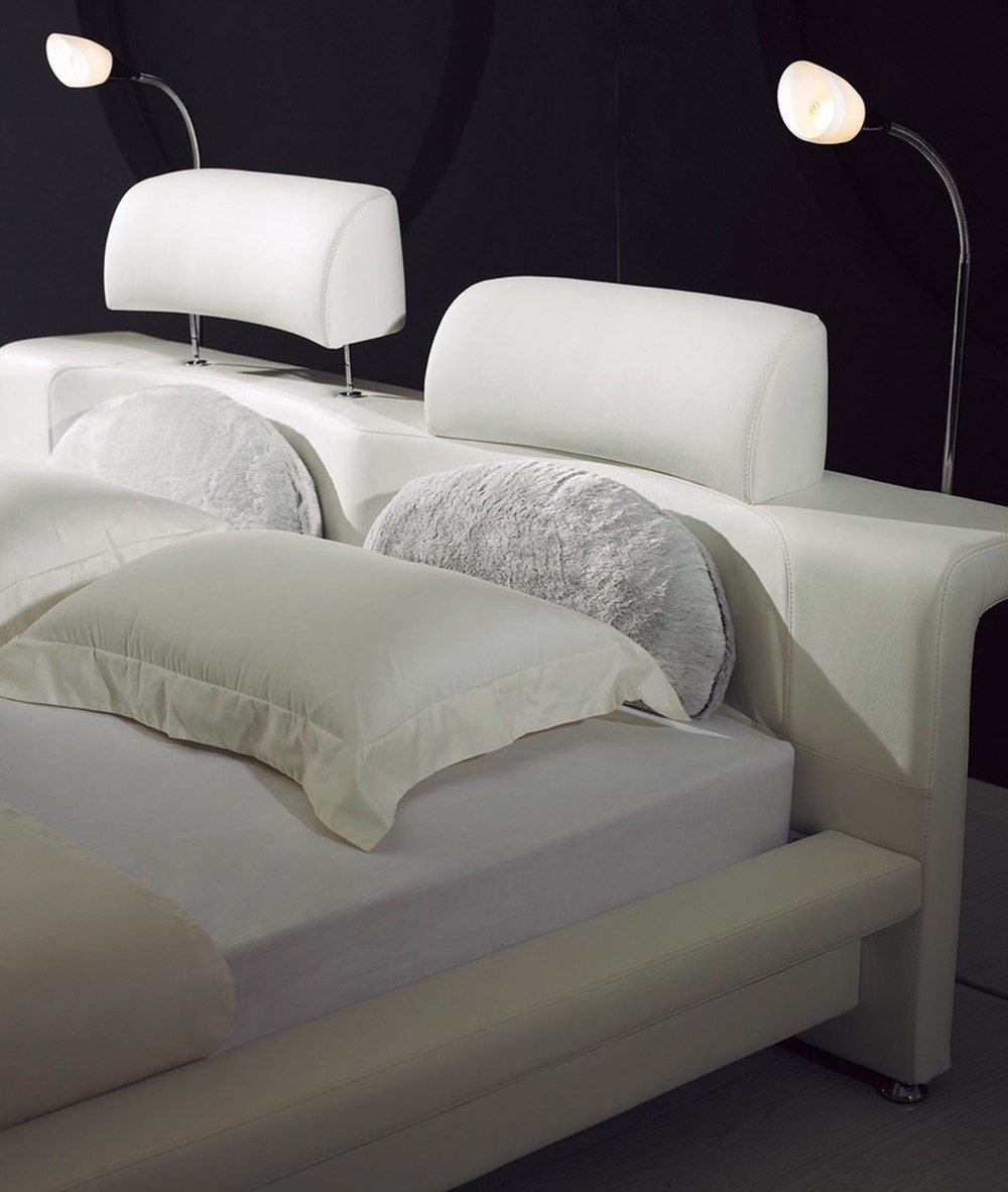 Xlmoebel Polsterbett Elegantes Doppelbett mit Lederpolsterung und modernem Design (Doppelbett, Bett), Hergestellt in Europa