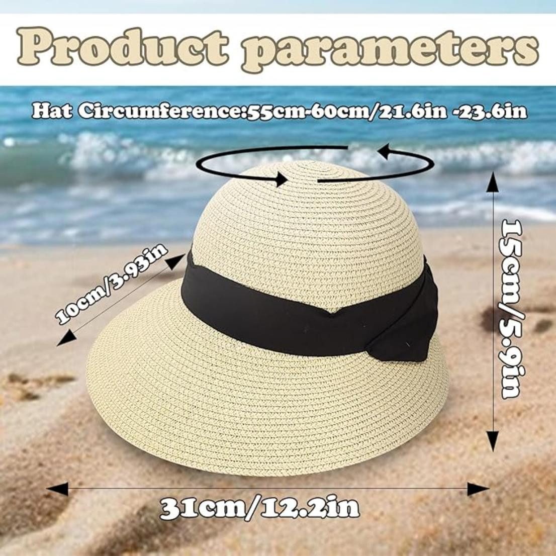 Coonoor Strohhut UV-Schutz Strohhut mit Breite günstig online kaufen