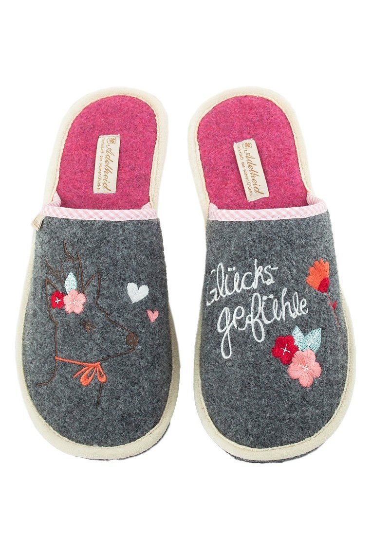 ADELHEID Glücksgefühle Filzpantoffel Pantoffel