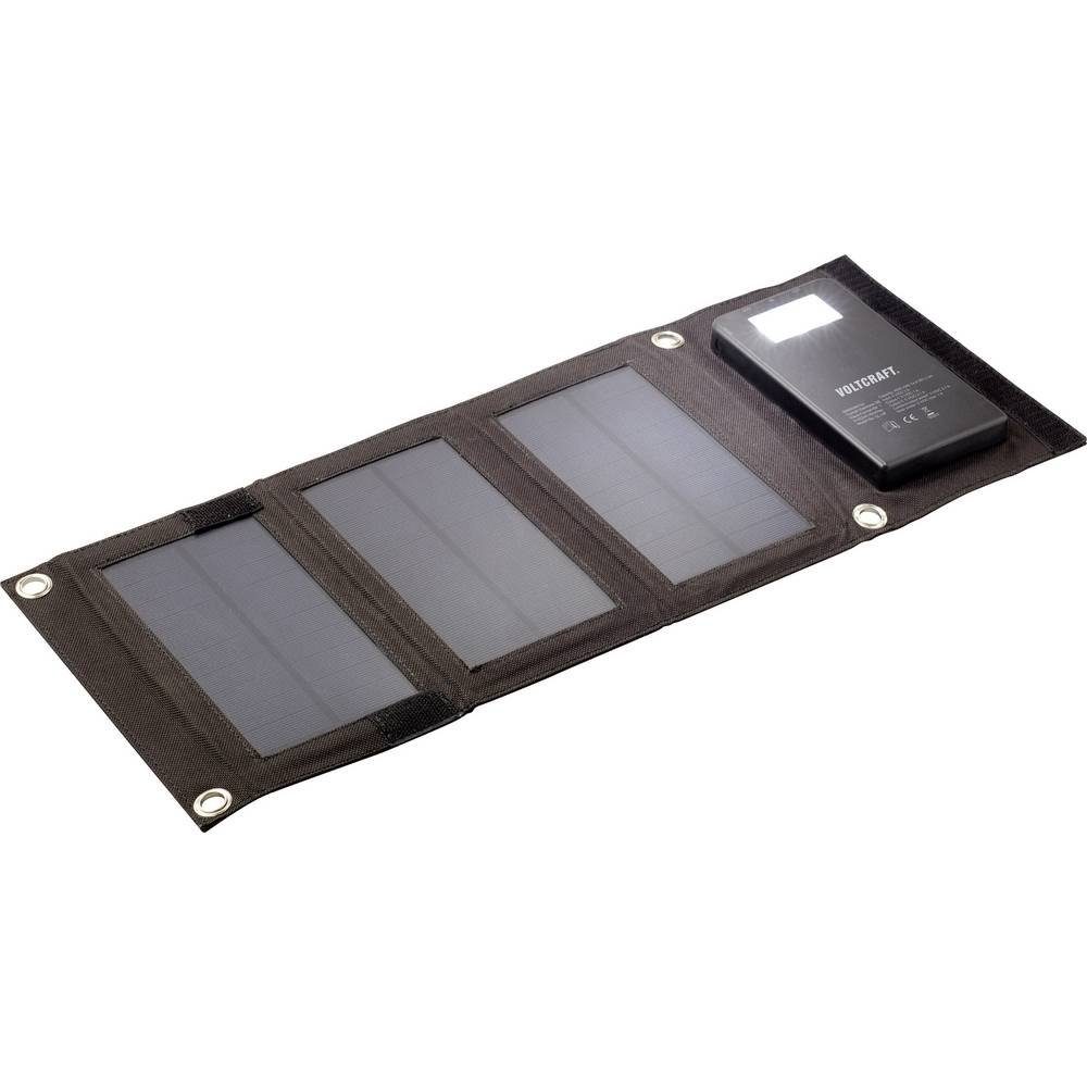 VOLTCRAFT PowerBank mit 3 Solarpanel SL-4F Solarladegerät – Bild 3 von 5