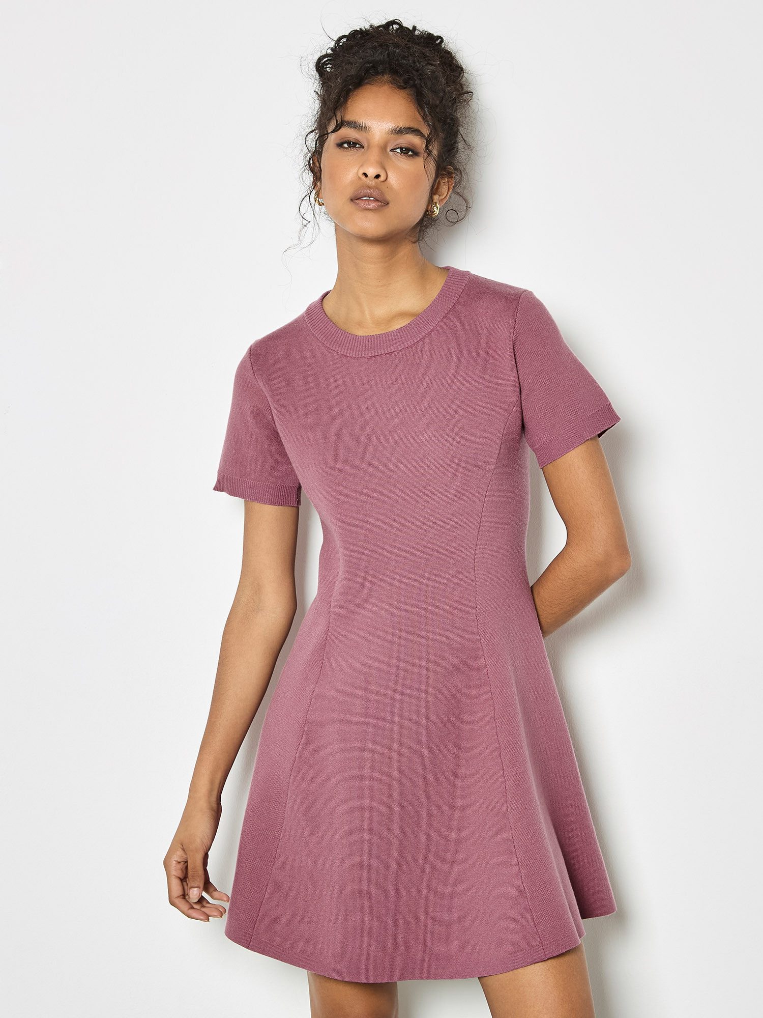 Apricot A-Linien-Kleid Minikleid im Skaterstyle günstig online kaufen