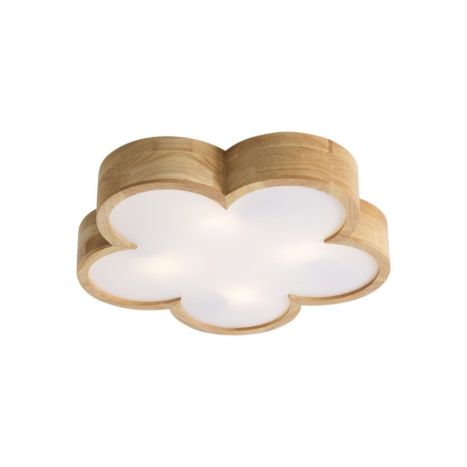 Qazqa Deckenleuchte Lucille, ohne Leuchtmittel, E27, Braun, Für Kinder, Hol günstig online kaufen