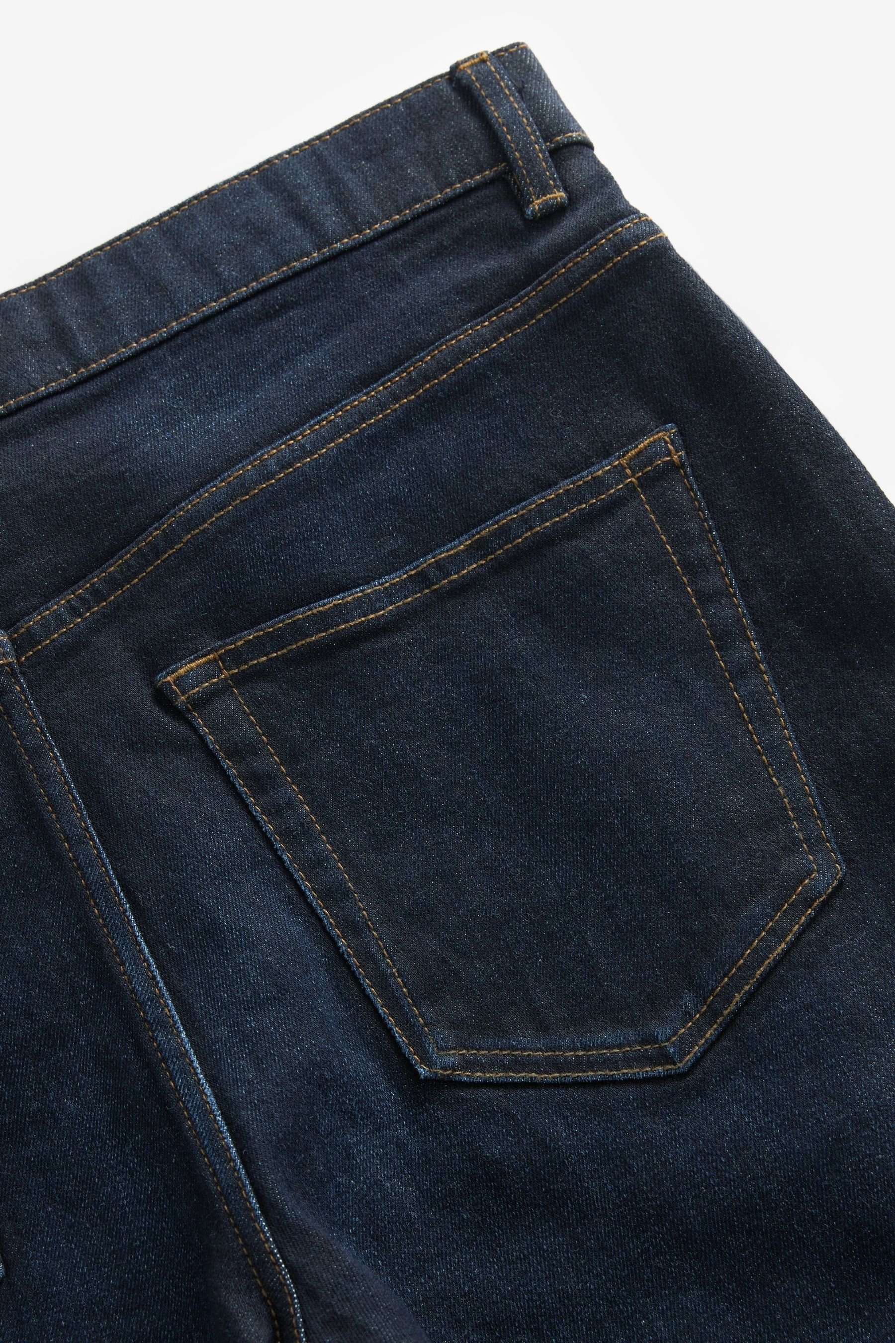 Fit Next Straight-Jeans Straight Stretch-Jeans Dark Blue Ink (1-tlg) Vintage-Look im