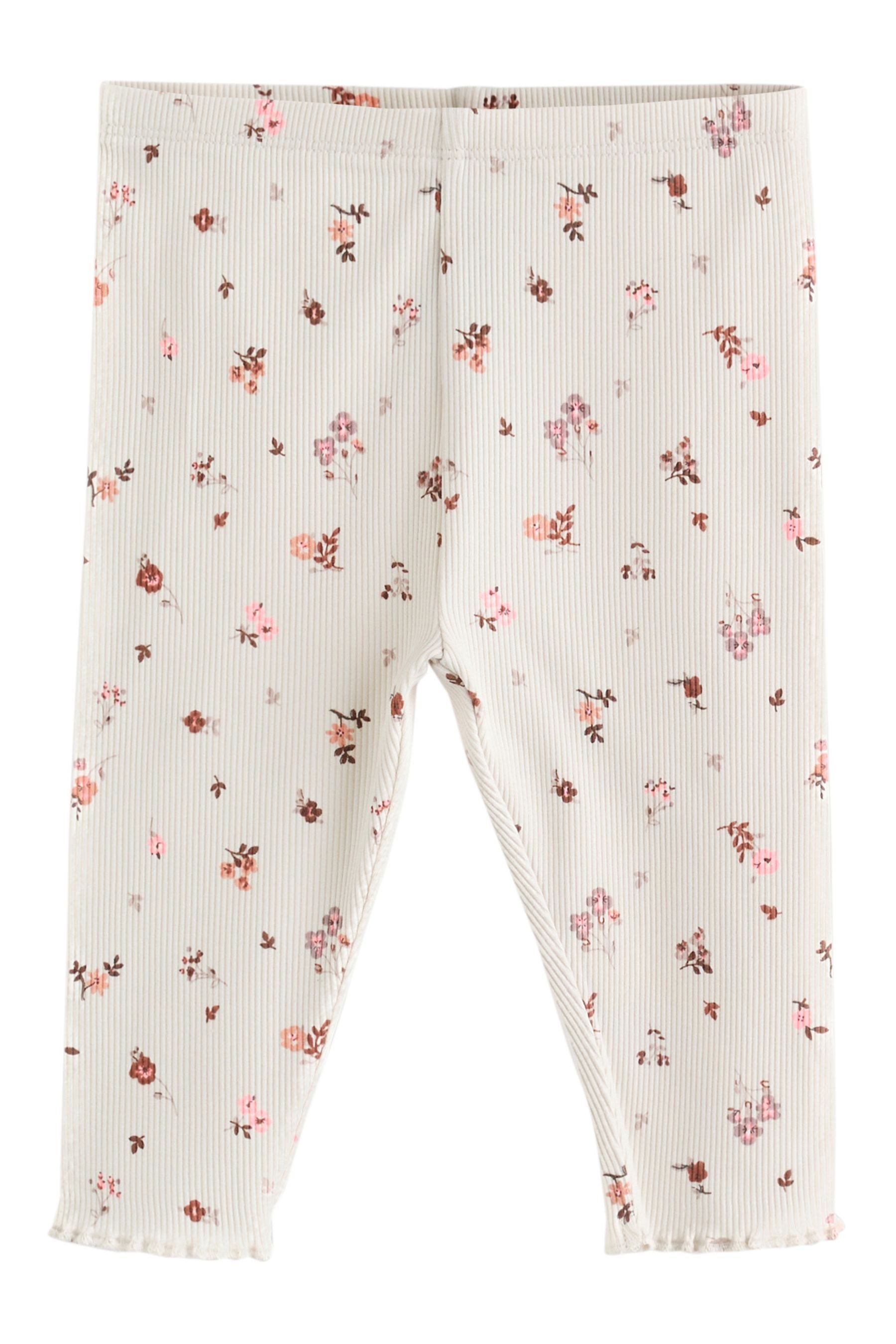 Next Langarmshirt & Leggings Baby Langarmoberteil mit Rüschen und Leggings (2-tlg) – Bild 5 von 5