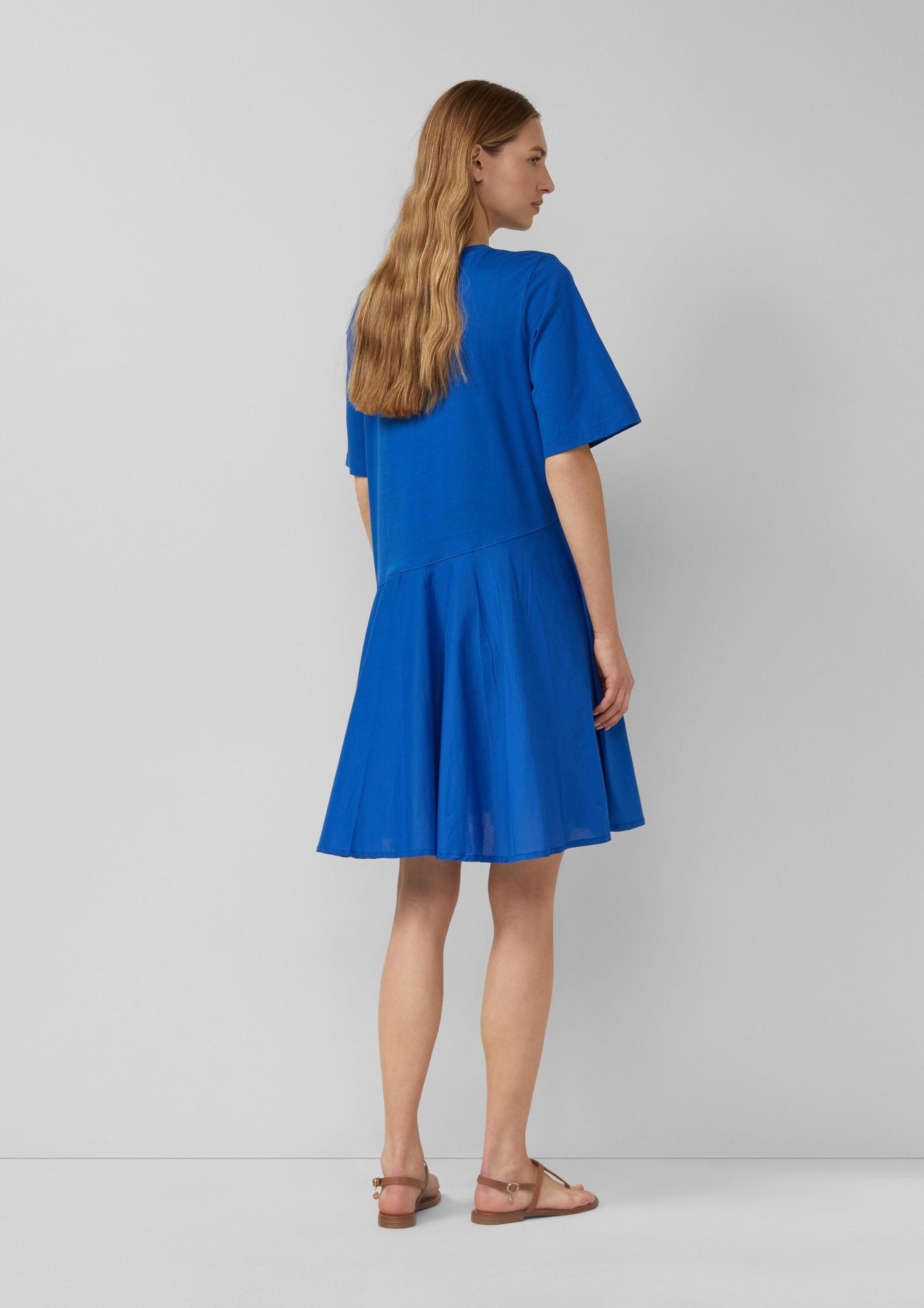 s.Oliver Minikleid Kleid Fabricmix-Kleid mit asymmetrischer Naht